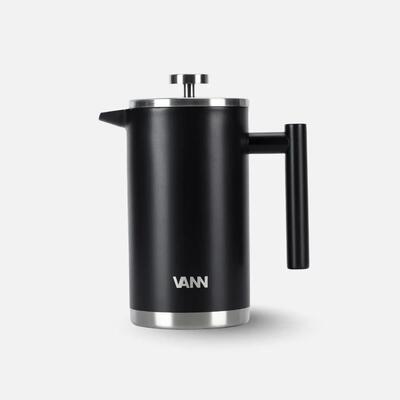 Rvs french press - french press 1 l - dubbelwandig, isolerend