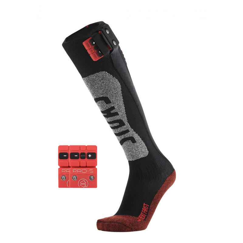 Heizsocken und Batterien einpacken - Set Ski Heat First + Pro-S Batterien