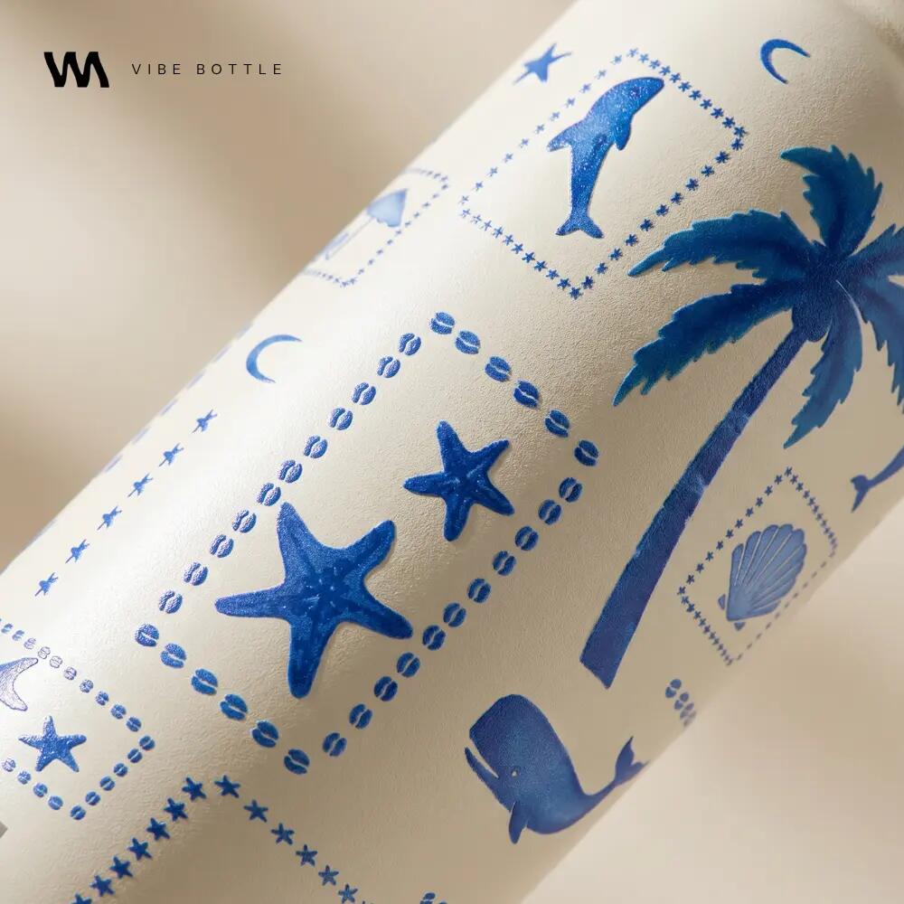RVS drinkfles - Vibe Bottle 650 ml - Blue Summer 2/10