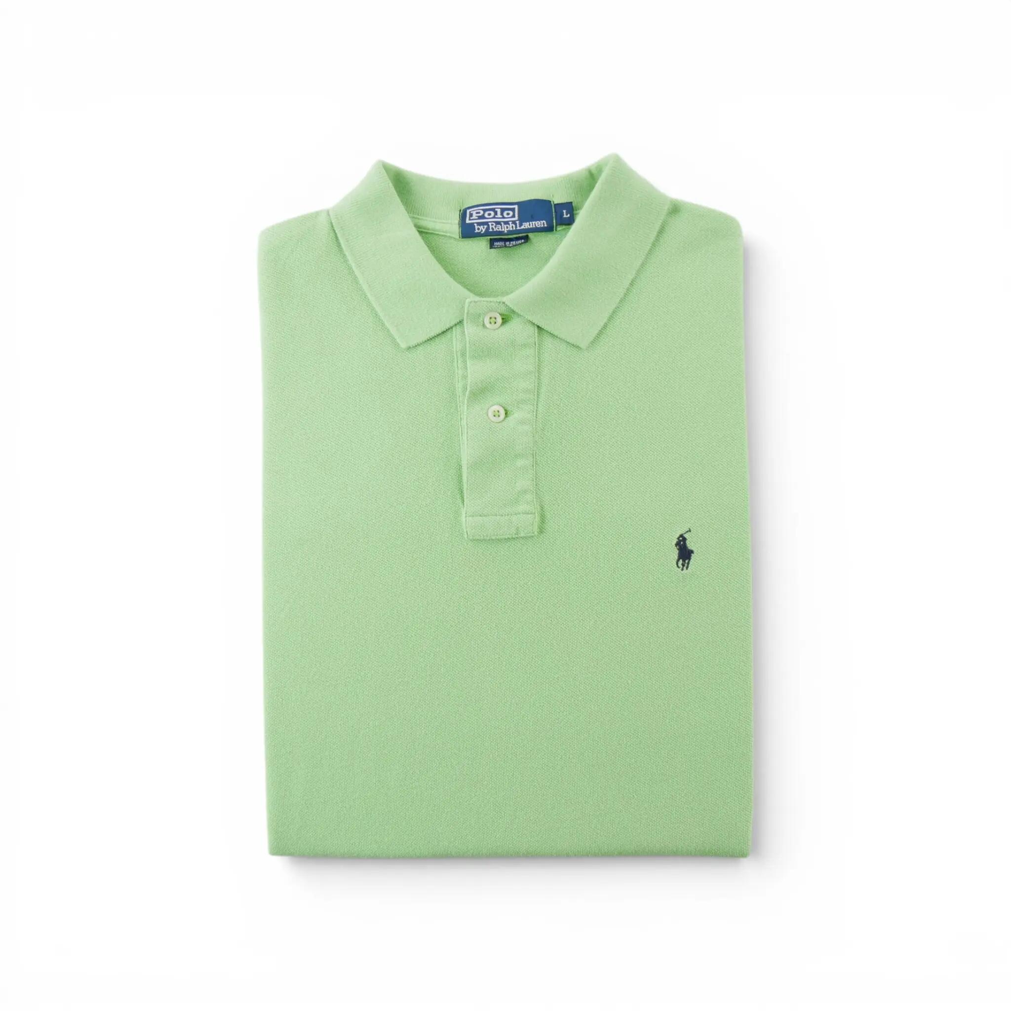 Tweedehands - Polo Ralph Lauren korte mouwen heren groen - Zeer goede staat 1/6