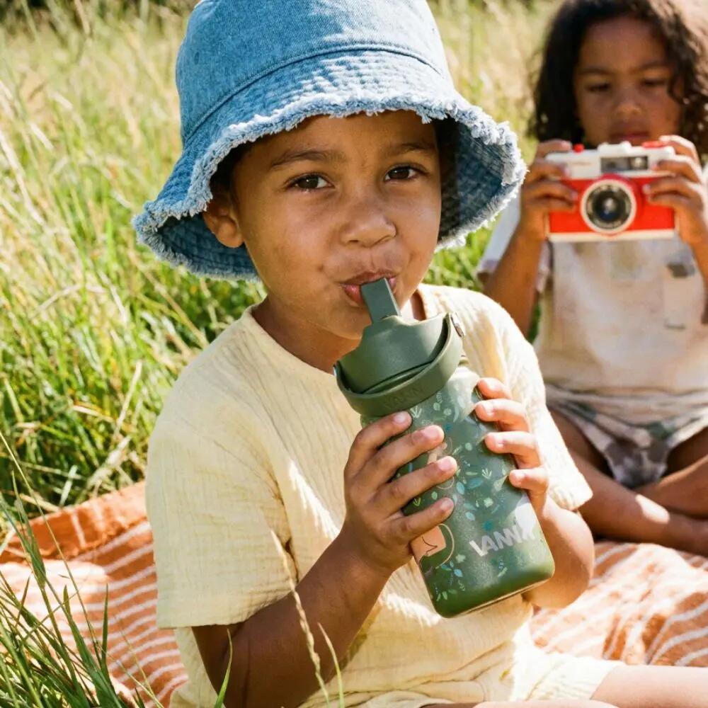 Drinkfles - School - Kids - 400 ml - Isolerend, RVS - Jungle 8/9