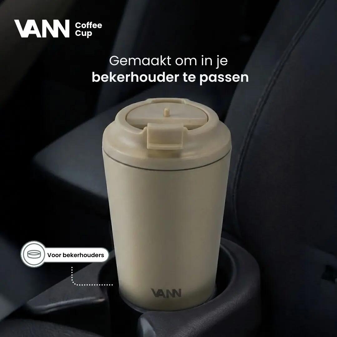 RVS koffiebeker to go - Koffiebeker 350 ml - Oranje 8/9