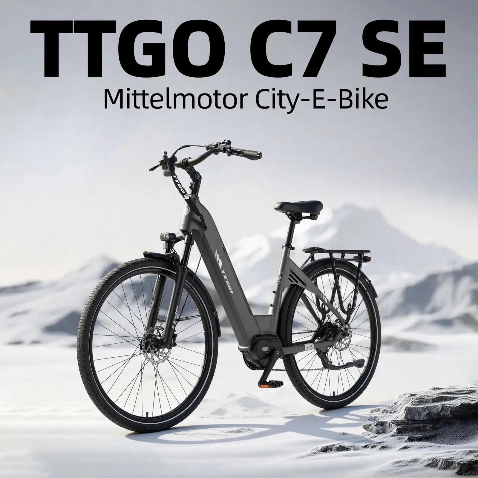 Bicicletta elettrica per adulti TTGO C7SE Batteria 36V18Ah 5/15