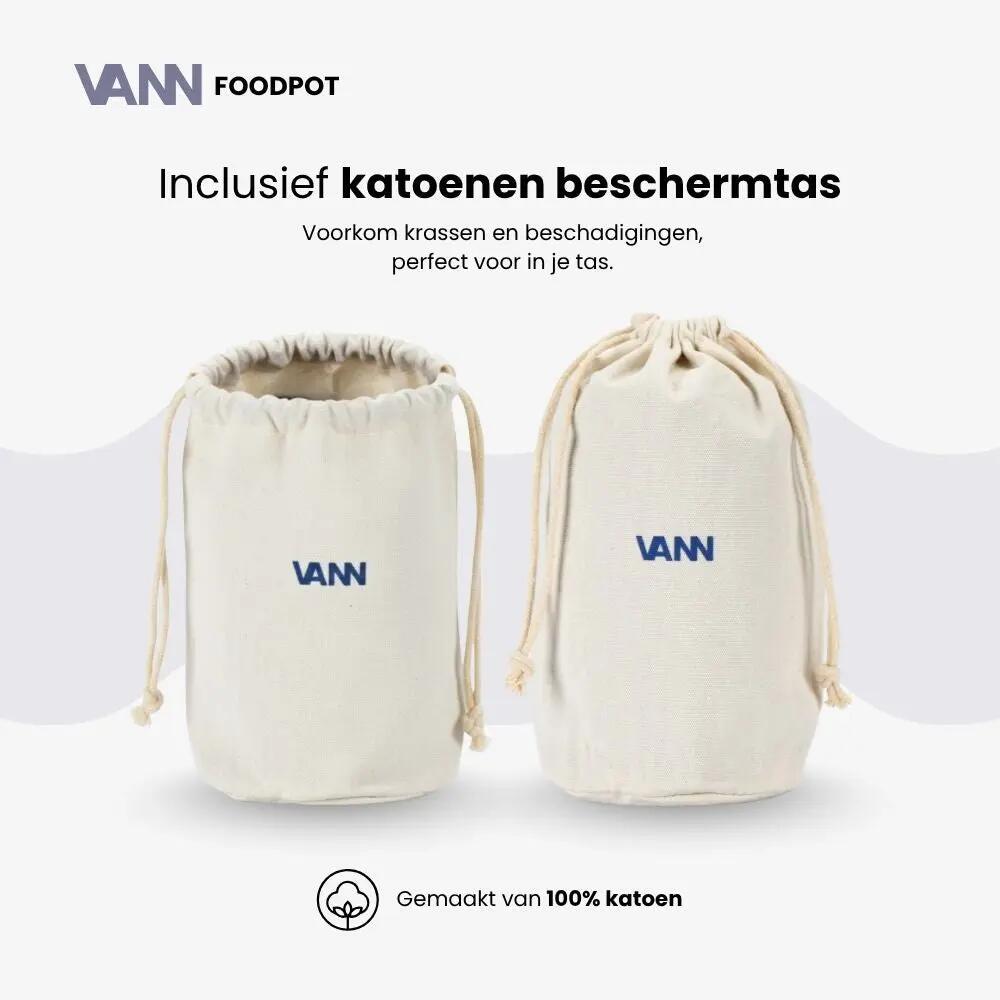 RVS lunchpot - Lunchpot 450 ml - thermos, lekvrij - Zwart 5/12