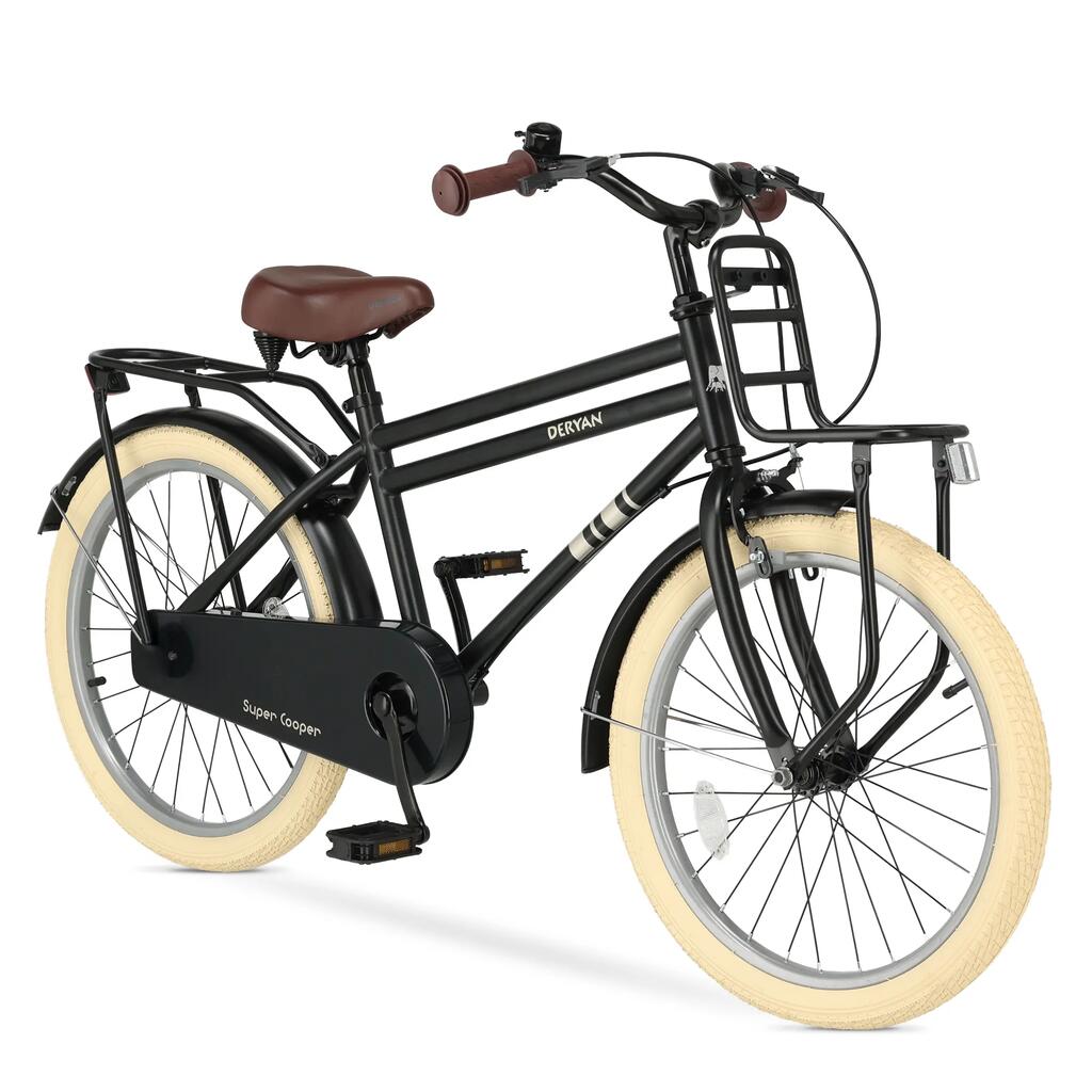 Deryan Cooper 20 Inch Children's Bike - Adjustable Handlebar and Saddle - Black