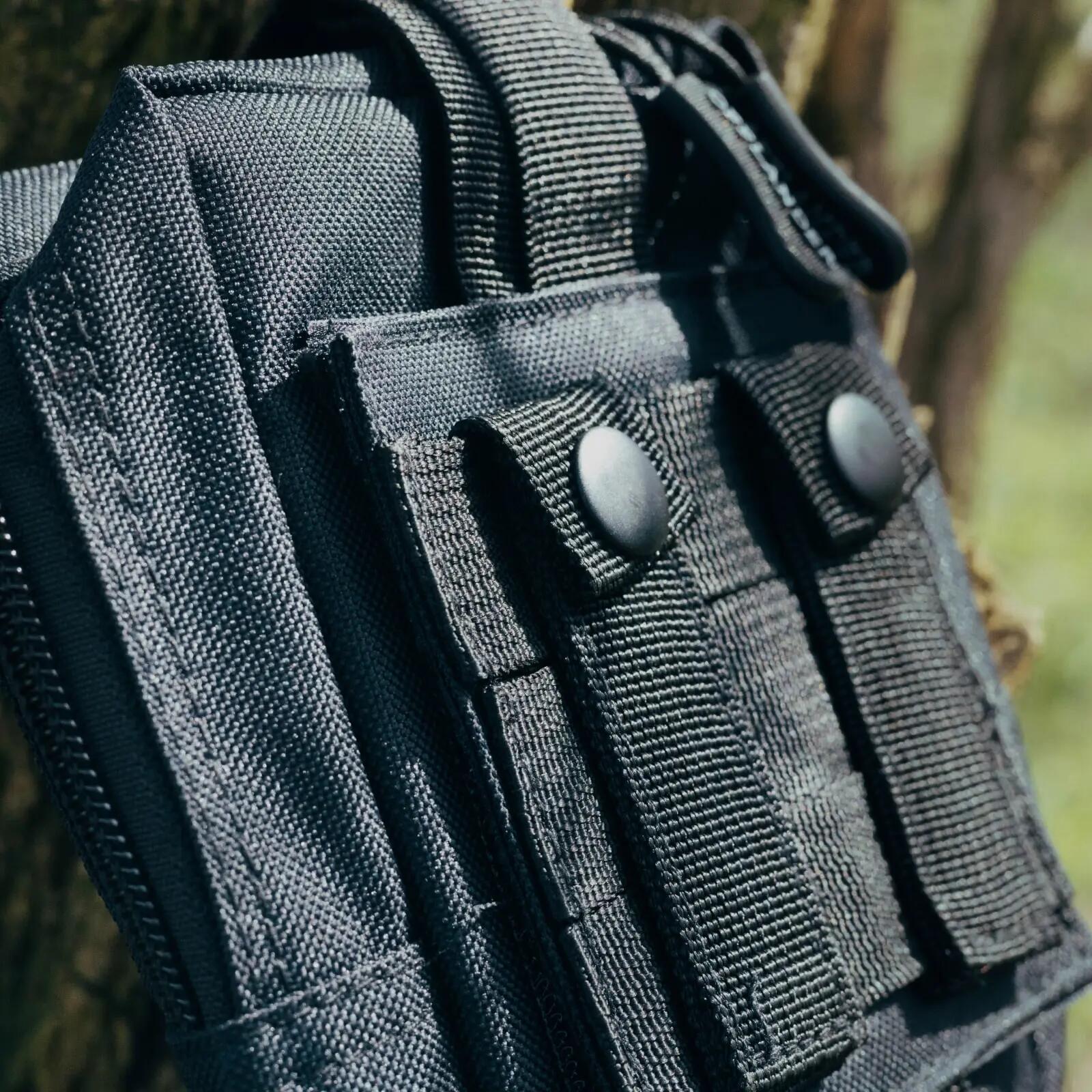Bolsa tática universal OFFLANDER Molle com velcro, preta 5/6