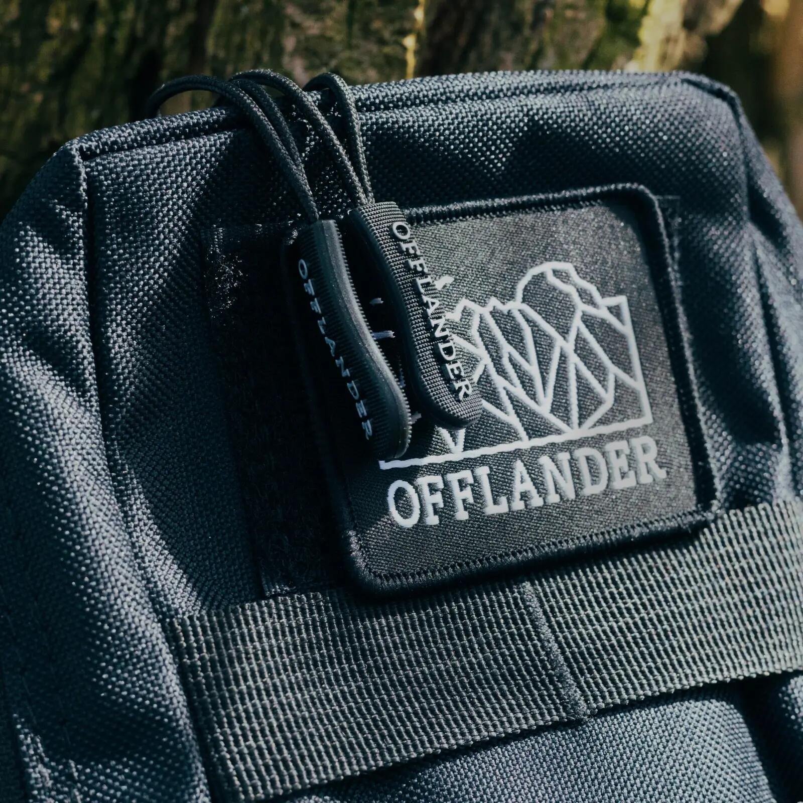 Bolsa tática universal OFFLANDER Molle com velcro, preta 4/6