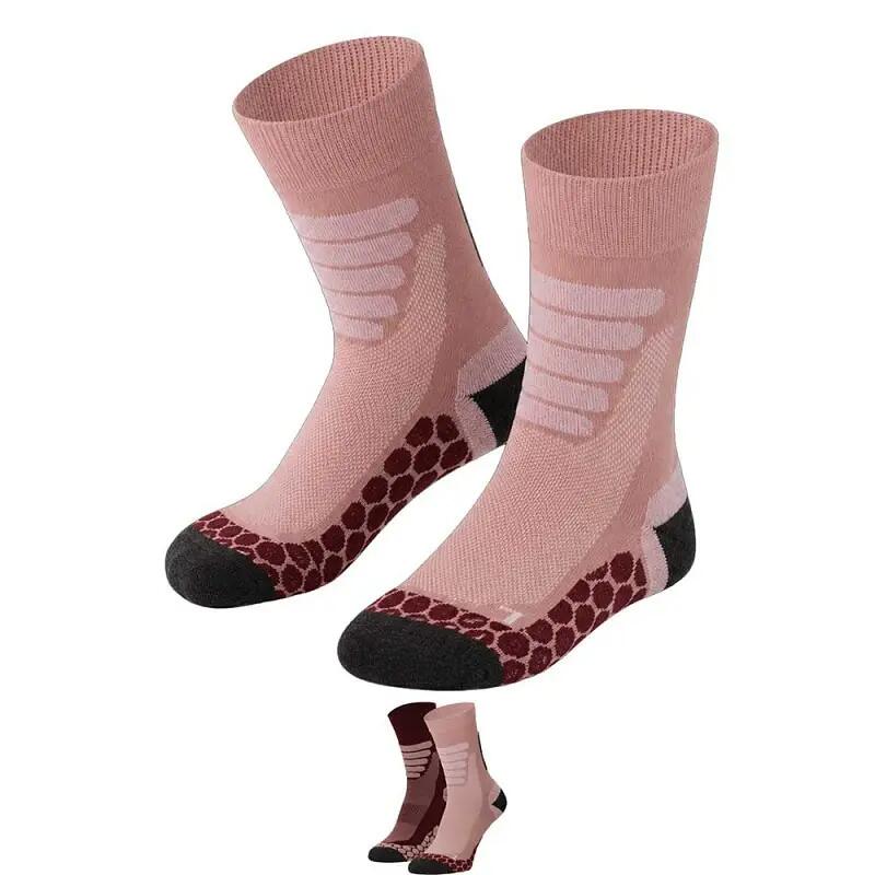 Skarpety trekkingowe Coolmax® do łydki 4 pary – Bordowy 5/6