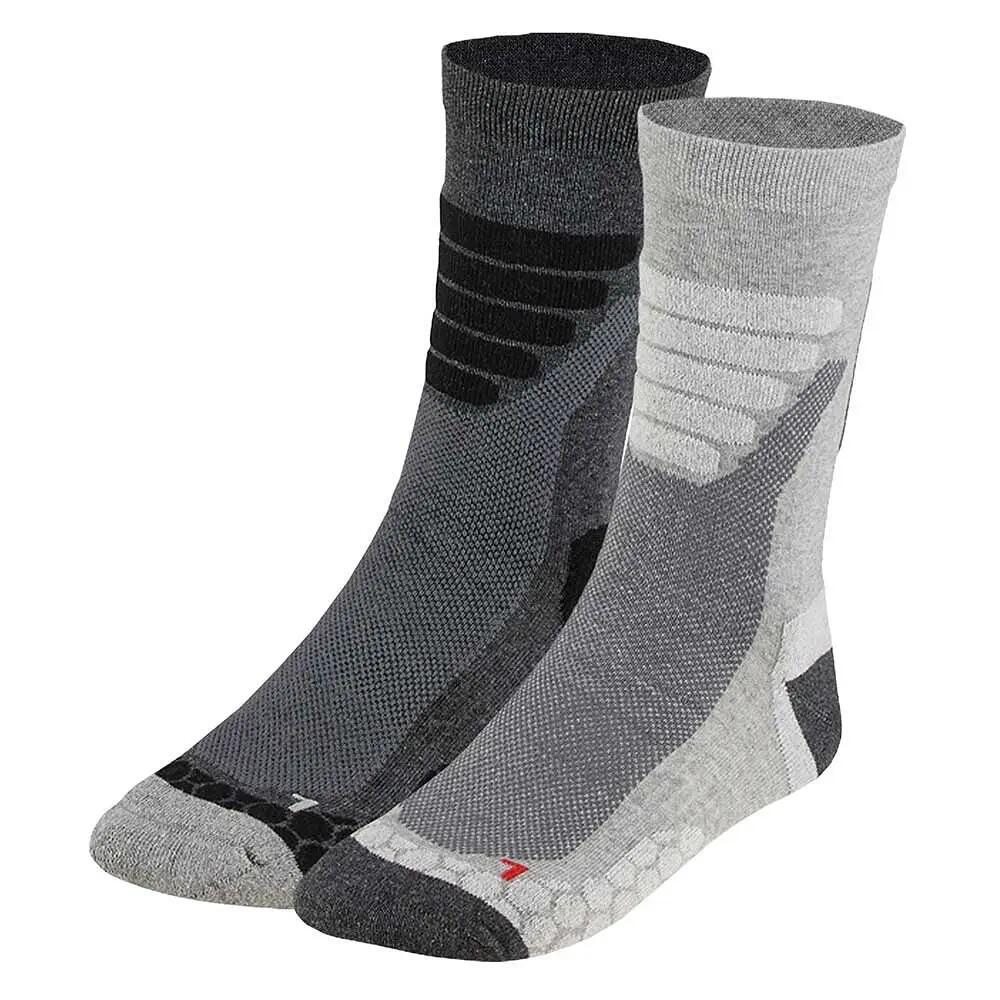 Skarpety trekkingowe Coolmax® do łydki 4 pary – Szary 7/7