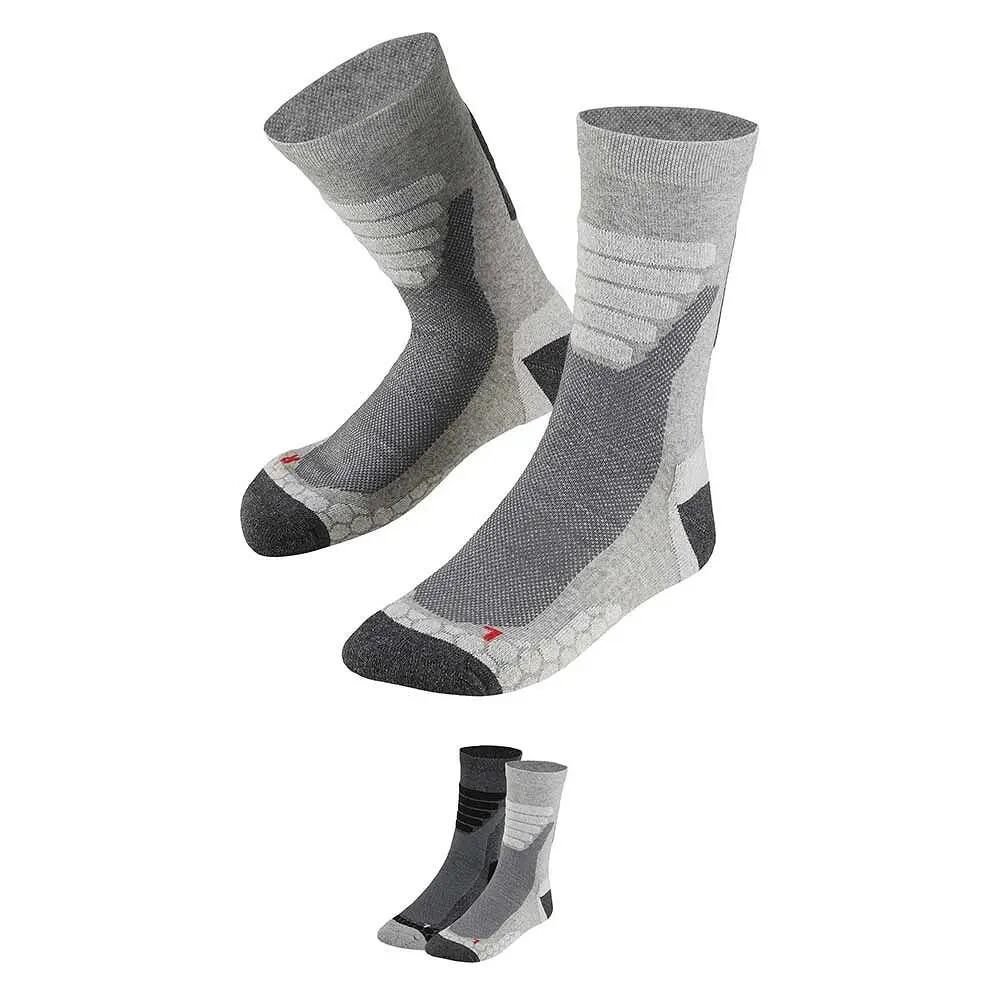 Skarpety trekkingowe Coolmax® do łydki 4 pary – Szary 6/7