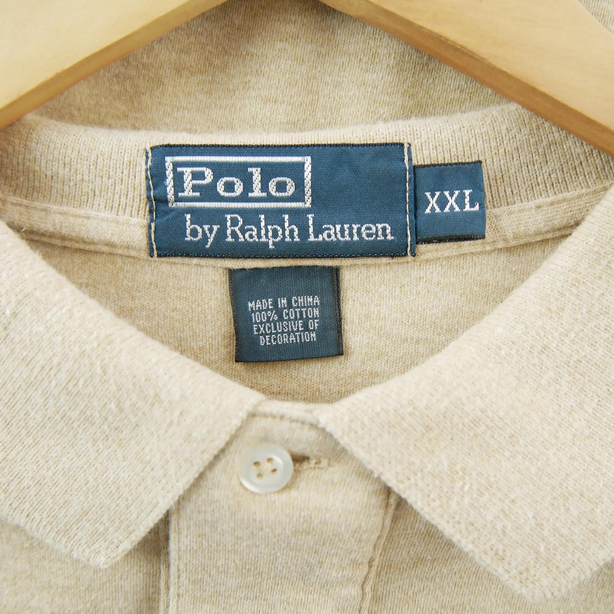 Tweedehands - Polo Ralph Lauren heren korte mouwen beige - Als nieuw 6/6