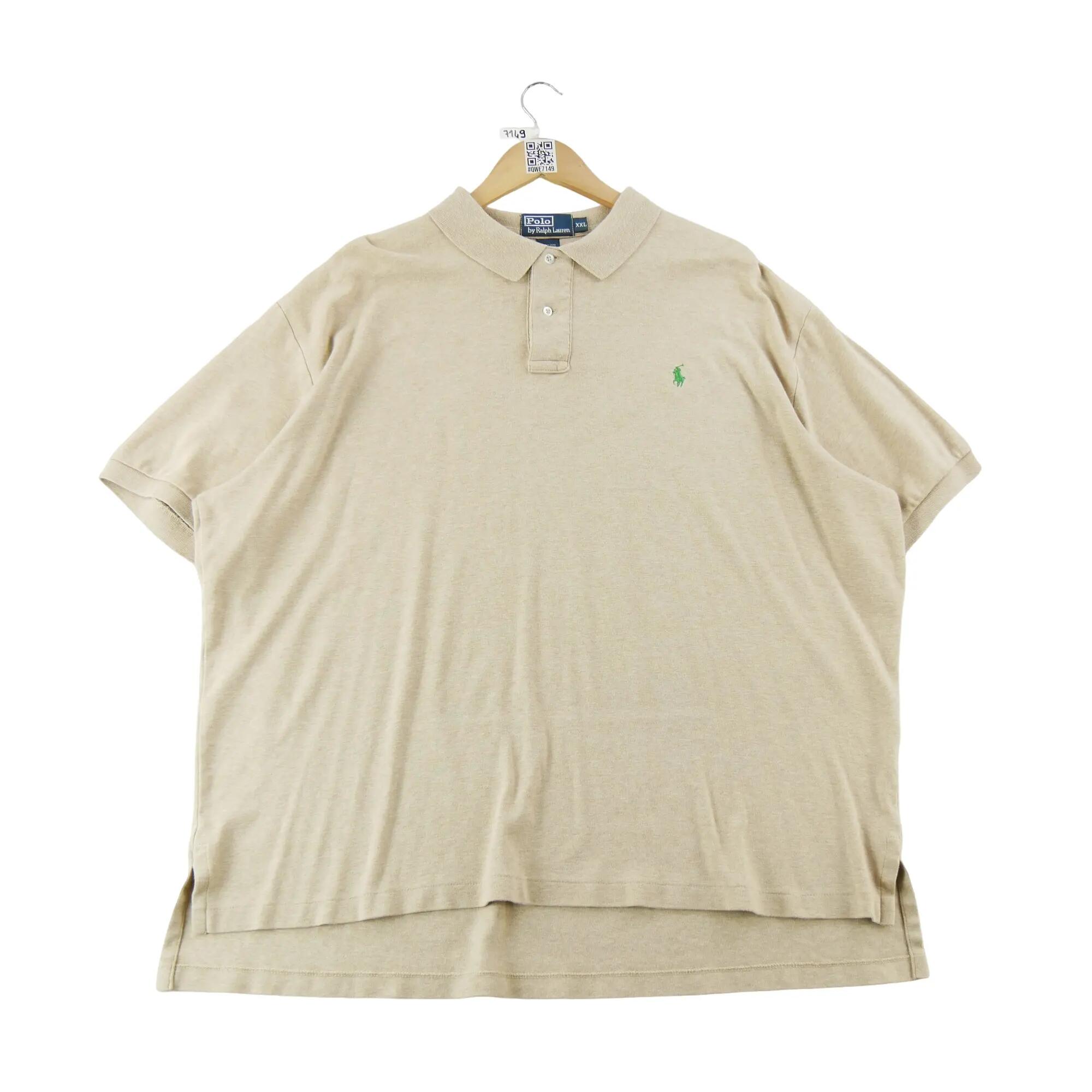 Tweedehands - Polo Ralph Lauren heren korte mouwen beige - Als nieuw 2/6