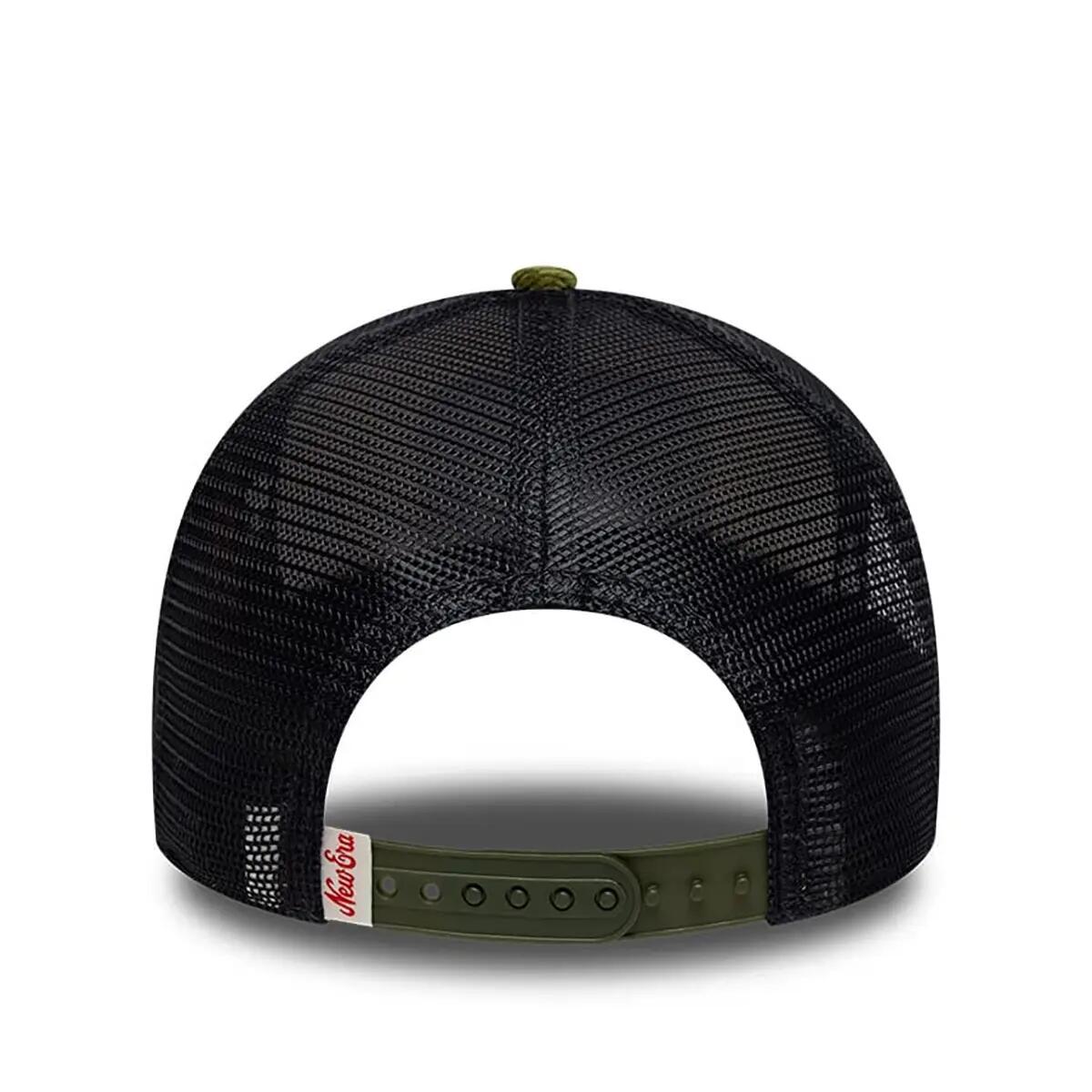 New Era 9FORTY Trucker Cap Patch Cord beige/grün/schwarz 4/5