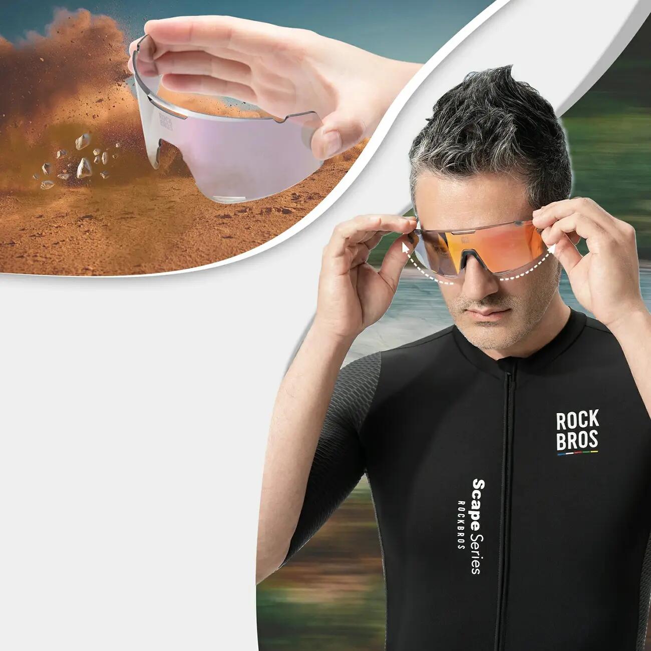 Okulary rowerowe z wymiennymi soczewkami 6/7