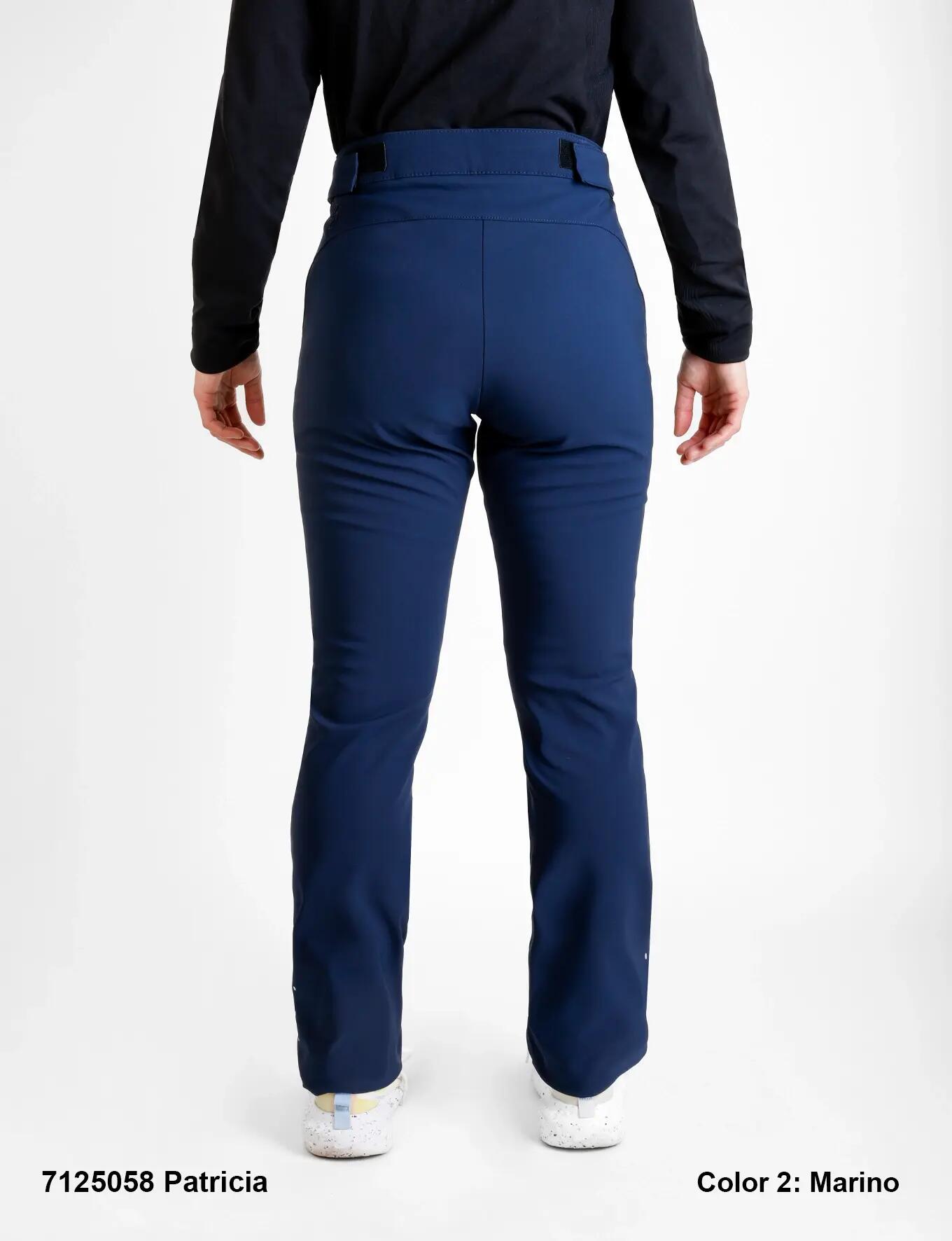 Pantalón Mujer largo, cintura media, 2 bolsillos - Marino 2/3