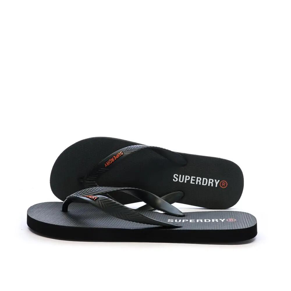 Superdry Men's Core Essential Black Flip Flops