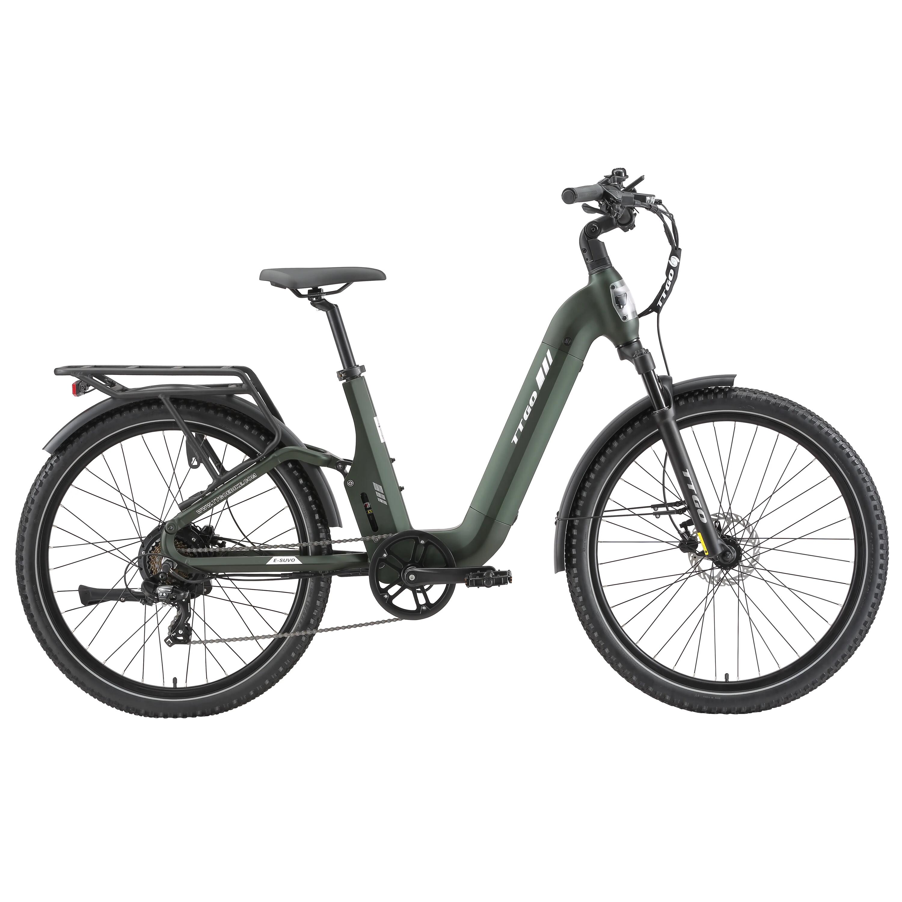 Bicicleta elétrica para adultos TTGO E-SUVO Bateria 48V15Ah 4/15