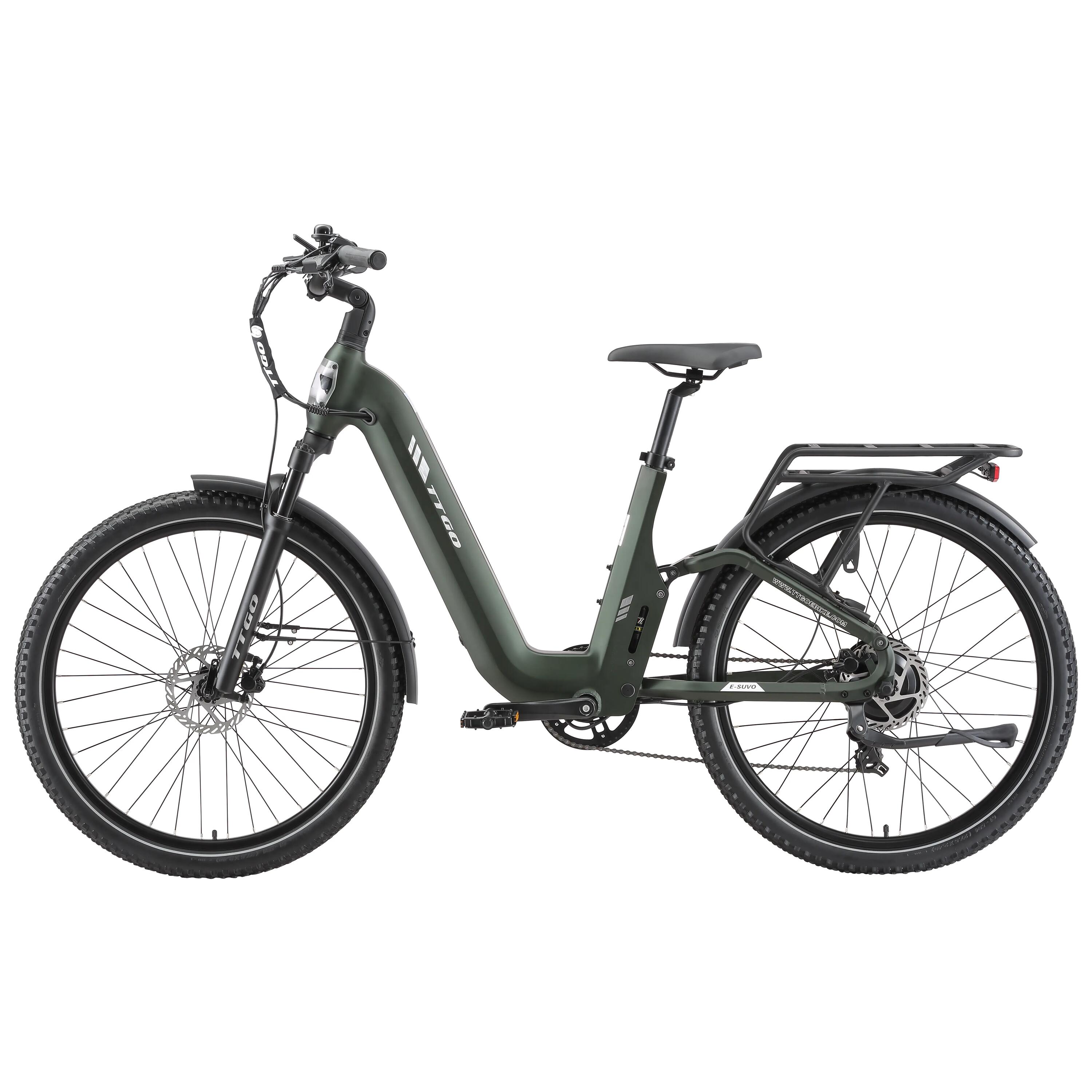 Bicicleta elétrica para adultos TTGO E-SUVO Bateria 48V15Ah 3/15
