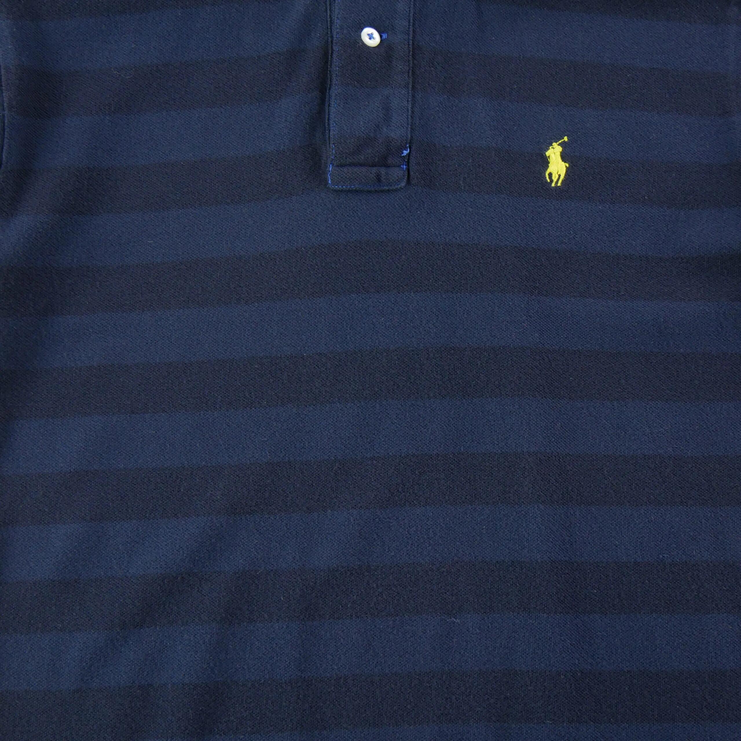 Tweedehands - Polo Ralph Lauren heren polo korte mouw marine - Als nieuw 4/6