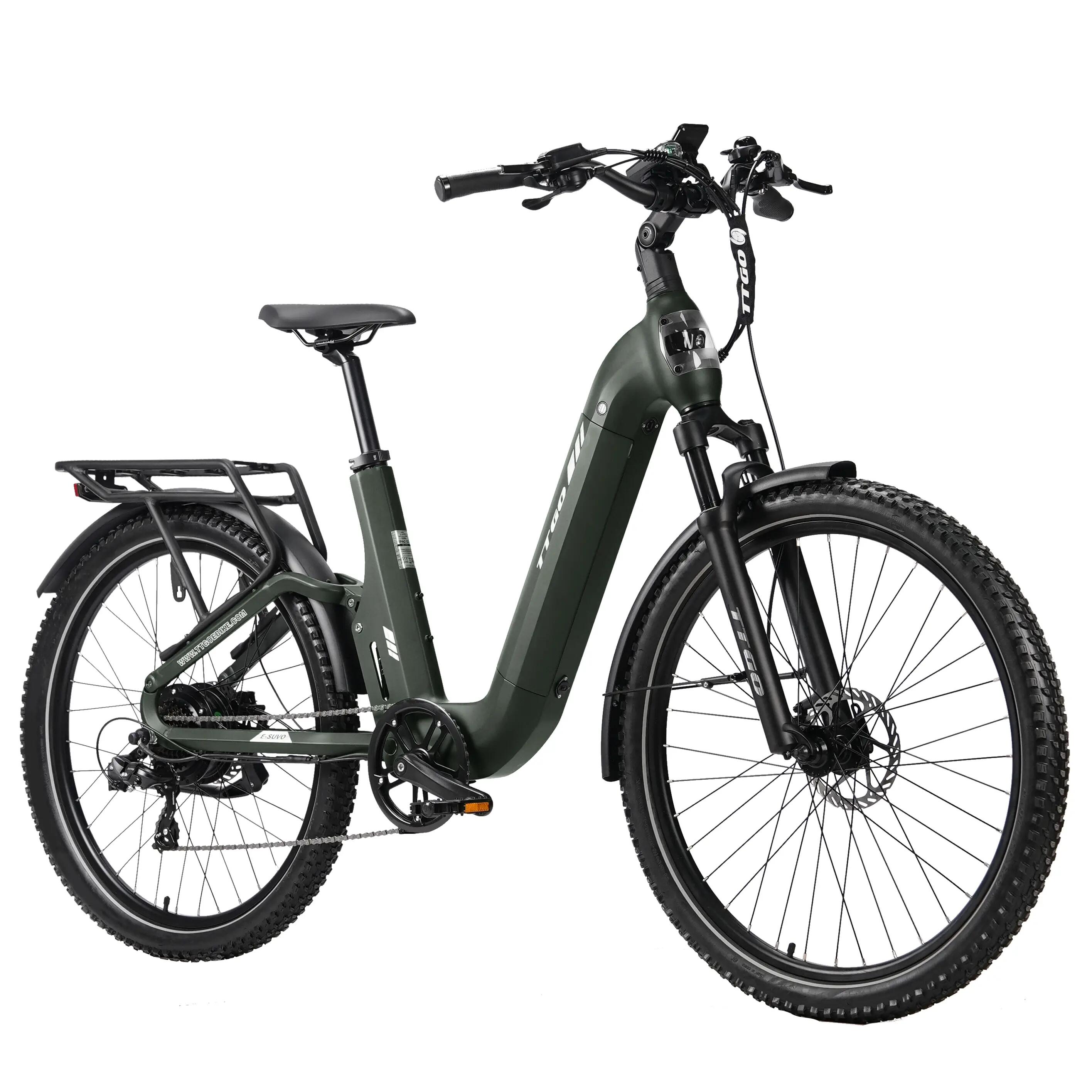 Bicicleta elétrica para adultos TTGO E-SUVO Bateria 48V15Ah 2/15