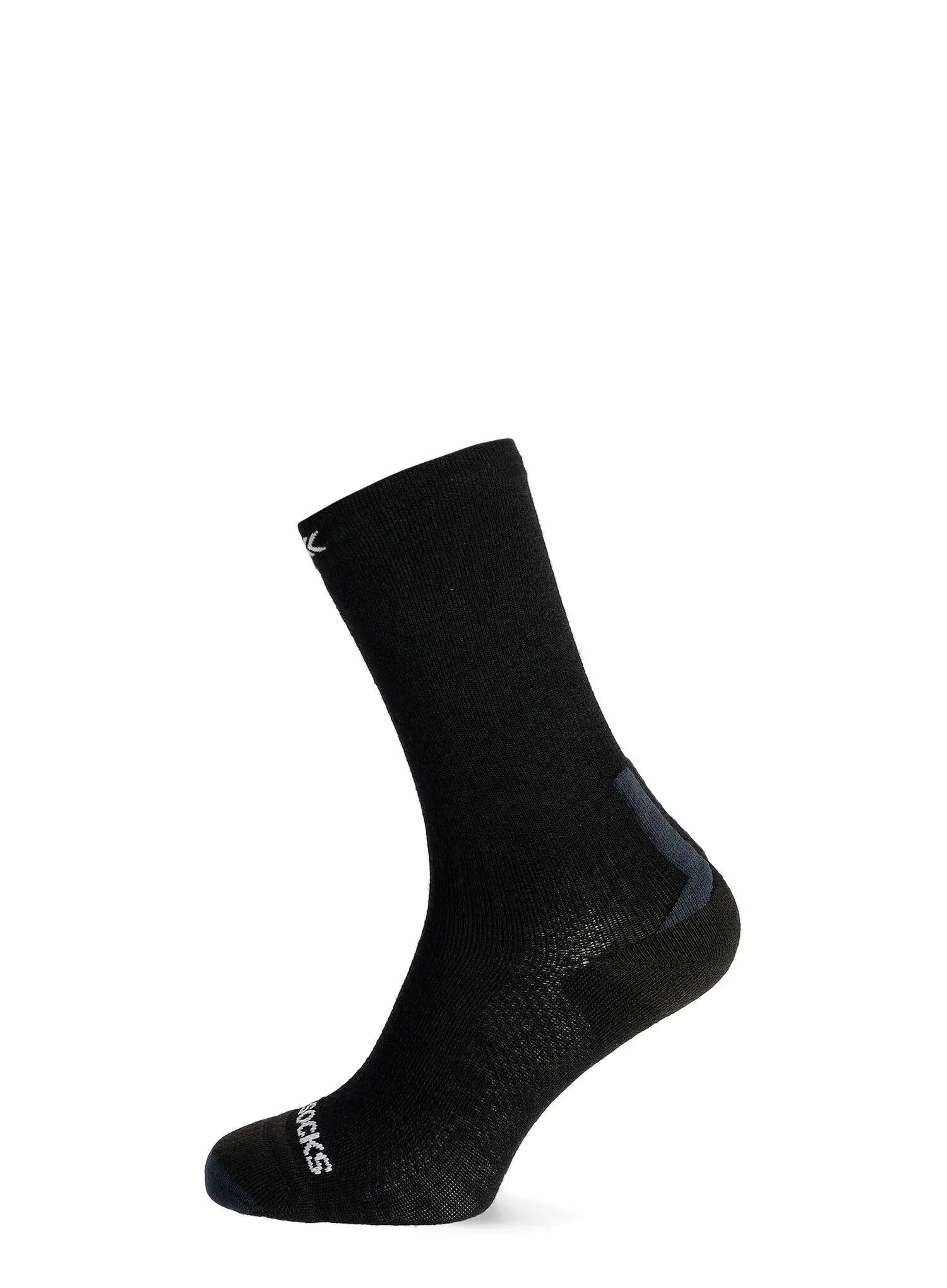 X-Socks Run Discover Merino Crew Socks Negro/Gris claro 3/4