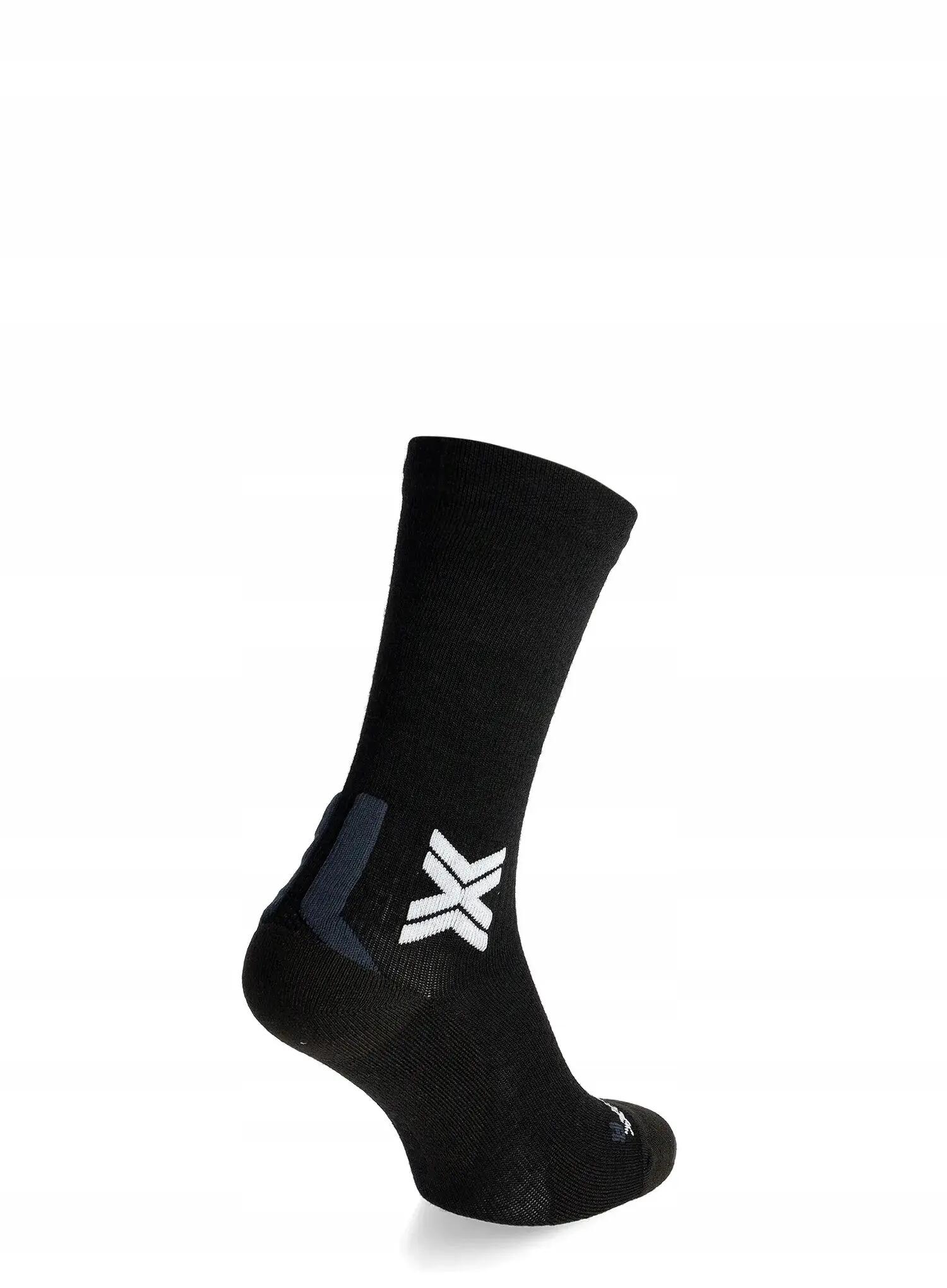 X-Socks Run Discover Merino Crew Socks Negro/Gris claro 2/4