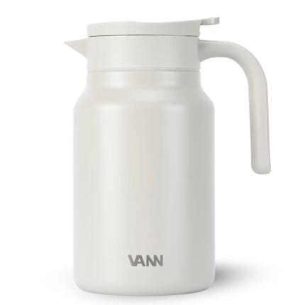 Pichet isotherme - Family Jug 1,5 L - inox, bouton-poussoir - Noir