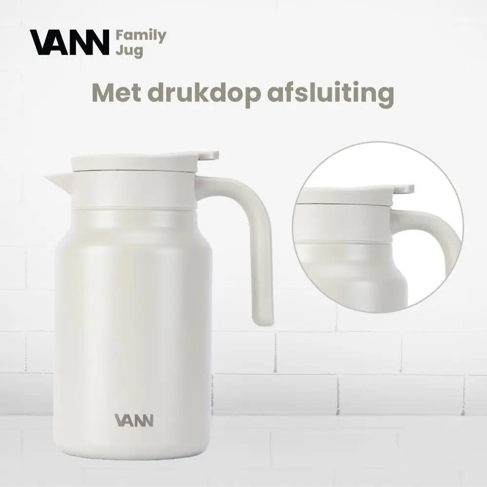 RVS thermoskan - Family Jug 1,5 L - Oatstone 6/8