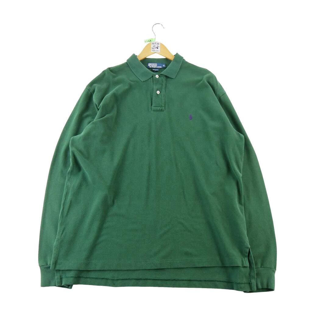 Second life - Long Sleeve Polo Men Green Polo Ralph Lauren - Very good
