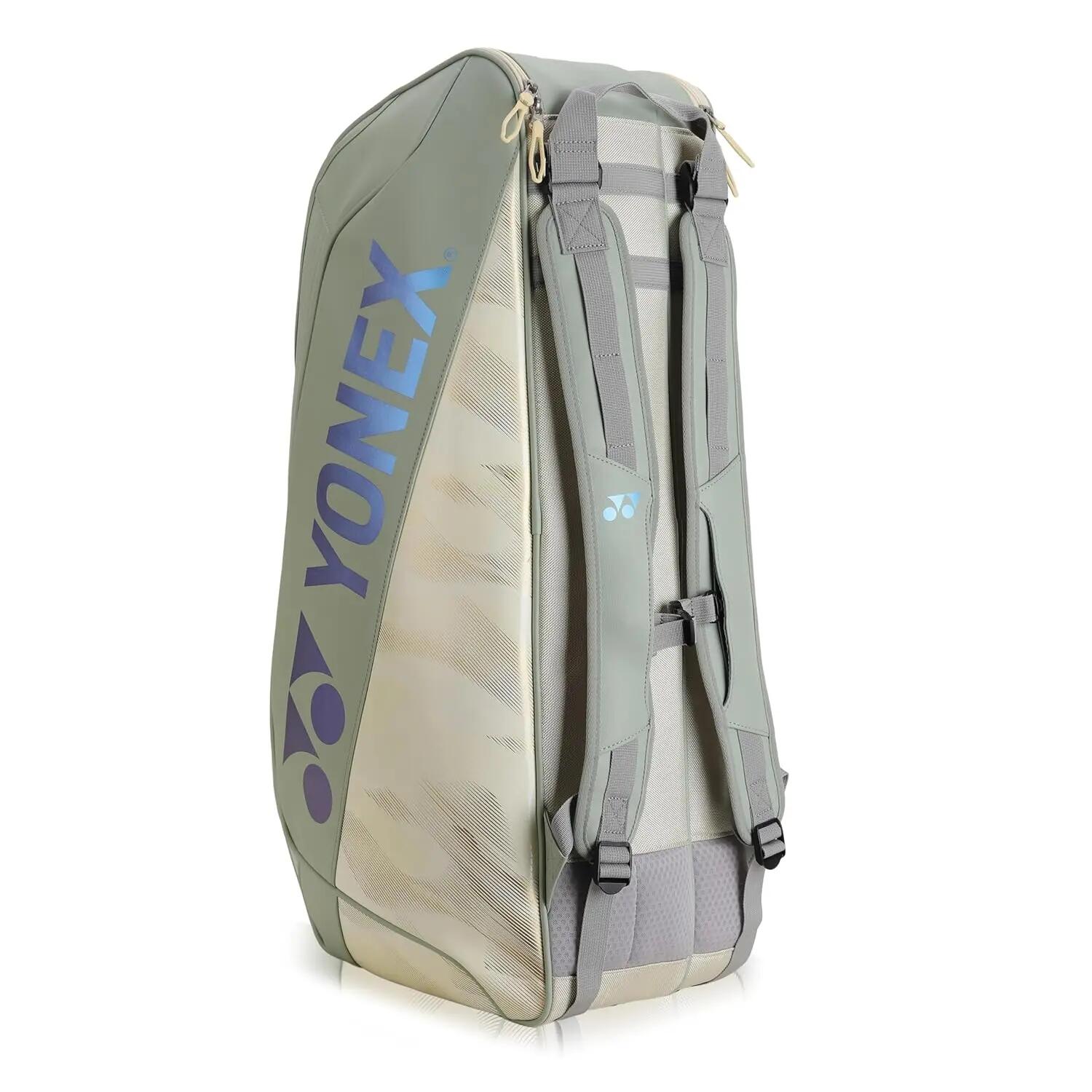 Yonex Racquet Kitbag BA02626EX | Expert Racquet Bag for Badminton Tennis Squash | Smoke Green -  3