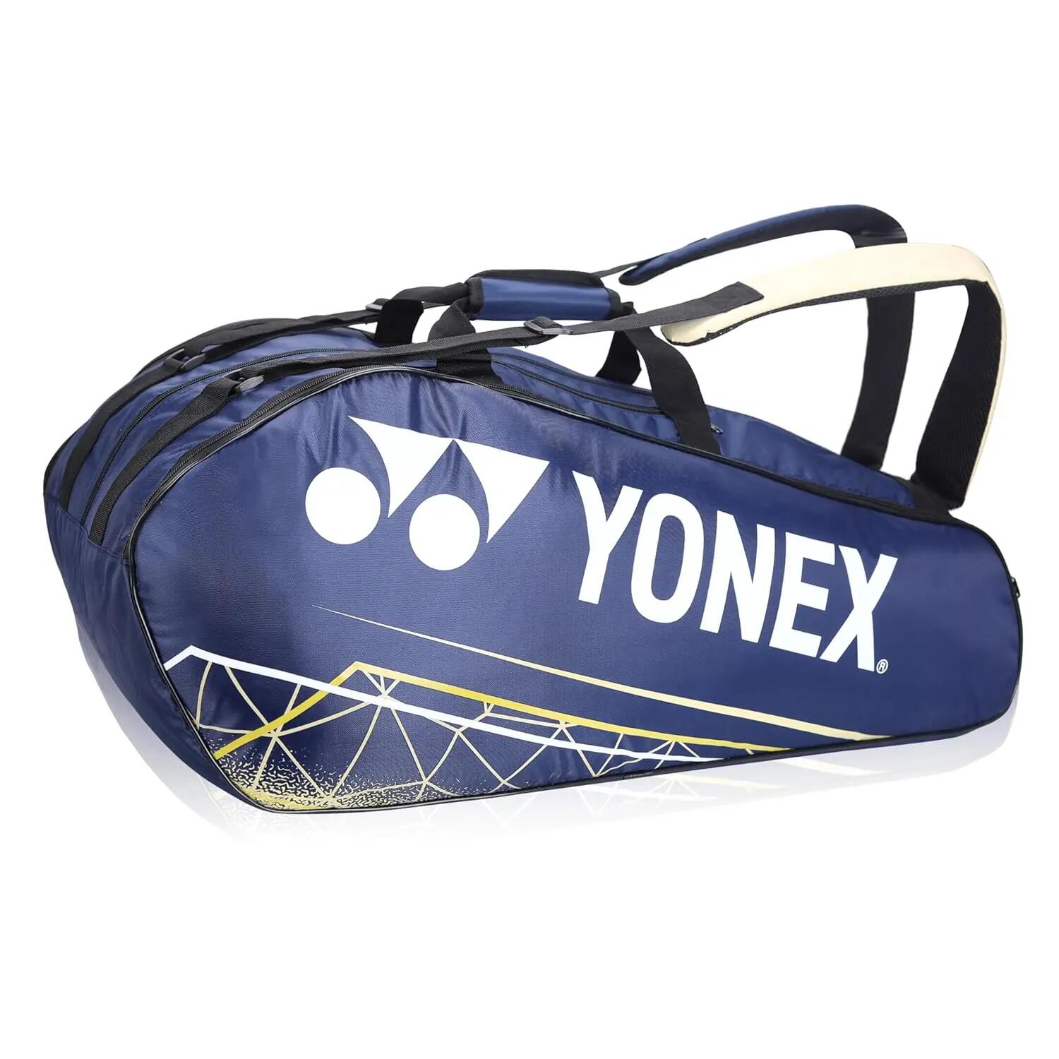 YONEX Badminton Racquet Bag ACE2 0129 BT9 | 9 Racquet Comaprtment|Wide Shoe Packet | Pageant Blue Moth -  2