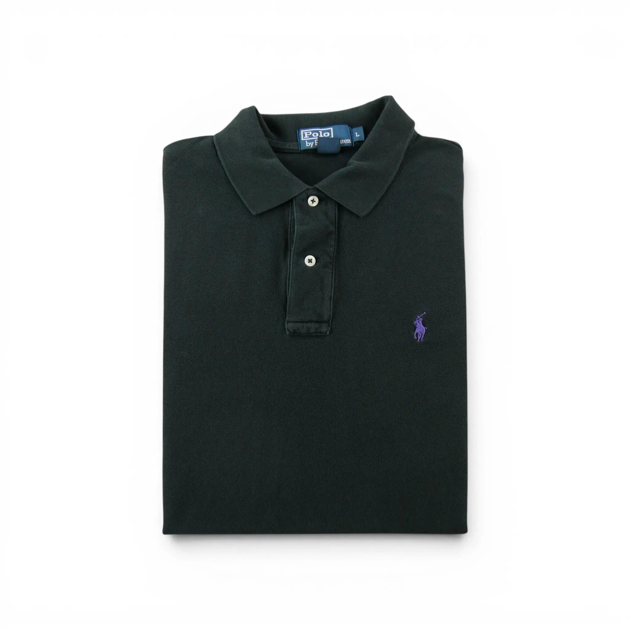 Seconde vie - Polo manches courtes Homme Noir - Bon état 1/7
