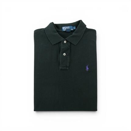 Seconde vie - Polo manches courtes Homme Noir - Bon état