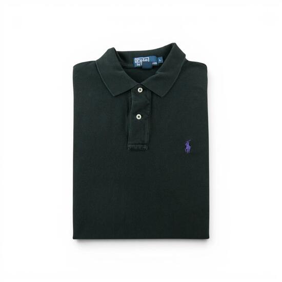 Seconde vie - Polo manches courtes Homme Noir - Bon état
