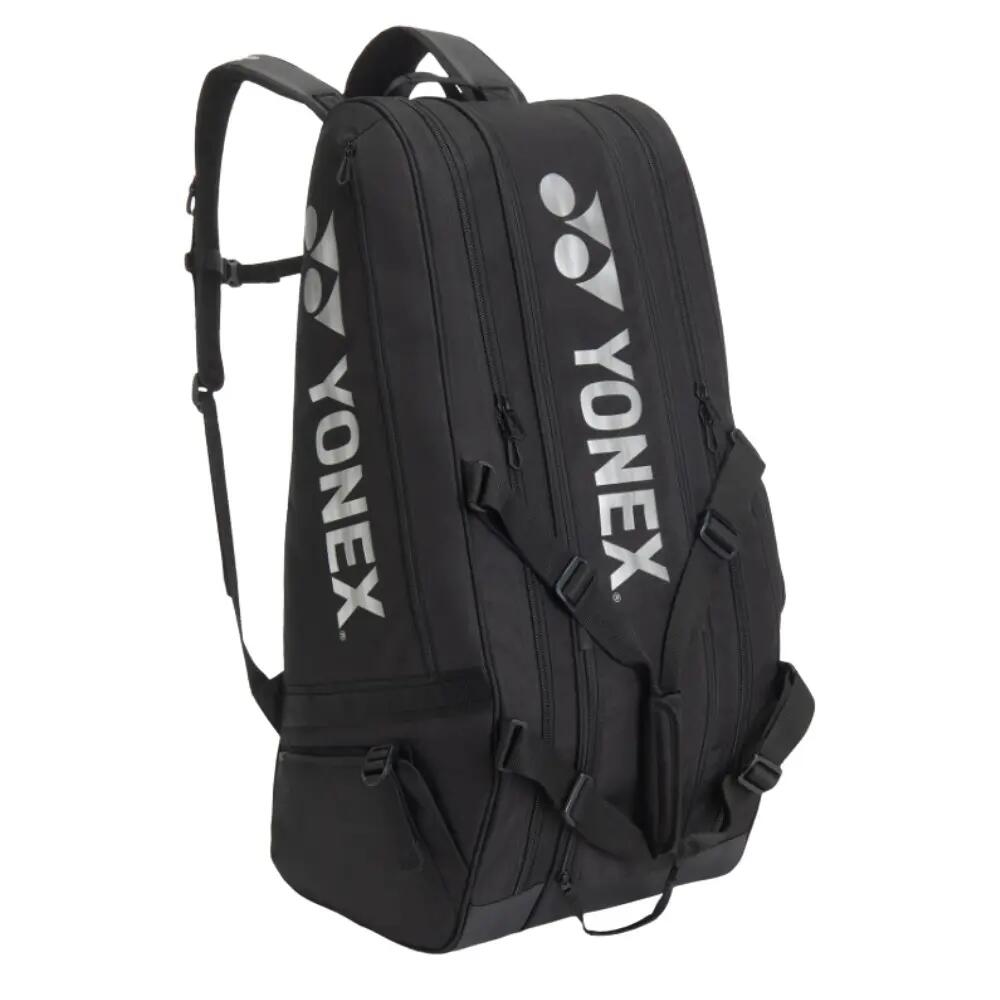 Yonex BT9 Gearlogic Racquet Bag BA72629EX | Badminton Tennis Squash Kitbag | Holds 9 Racquets | Black -  1