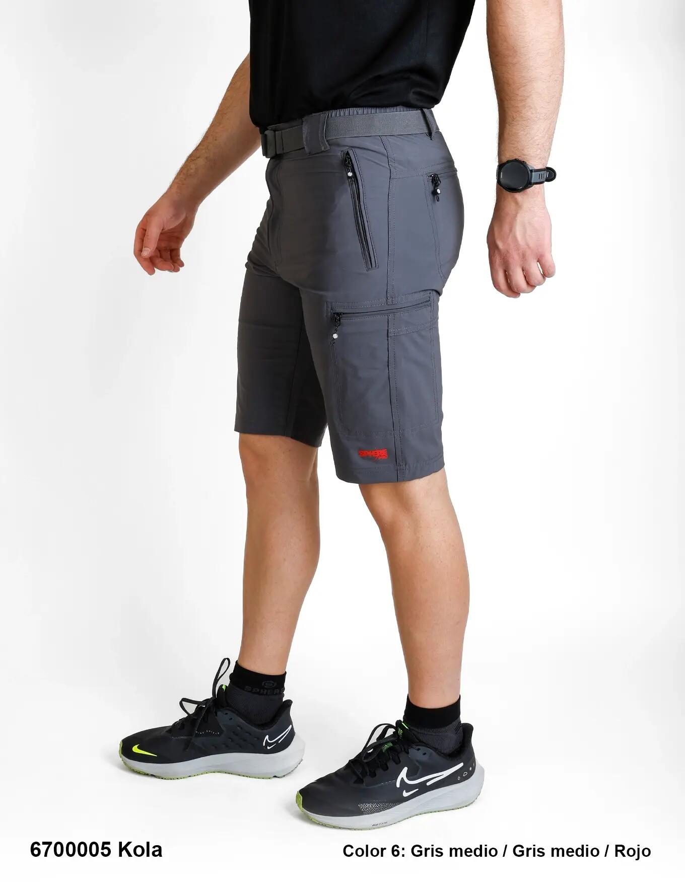 Bermuda - Trekking - Hombre - Cómoda, Resistente, Elástica - SPHEREPRO - Grey 3/3