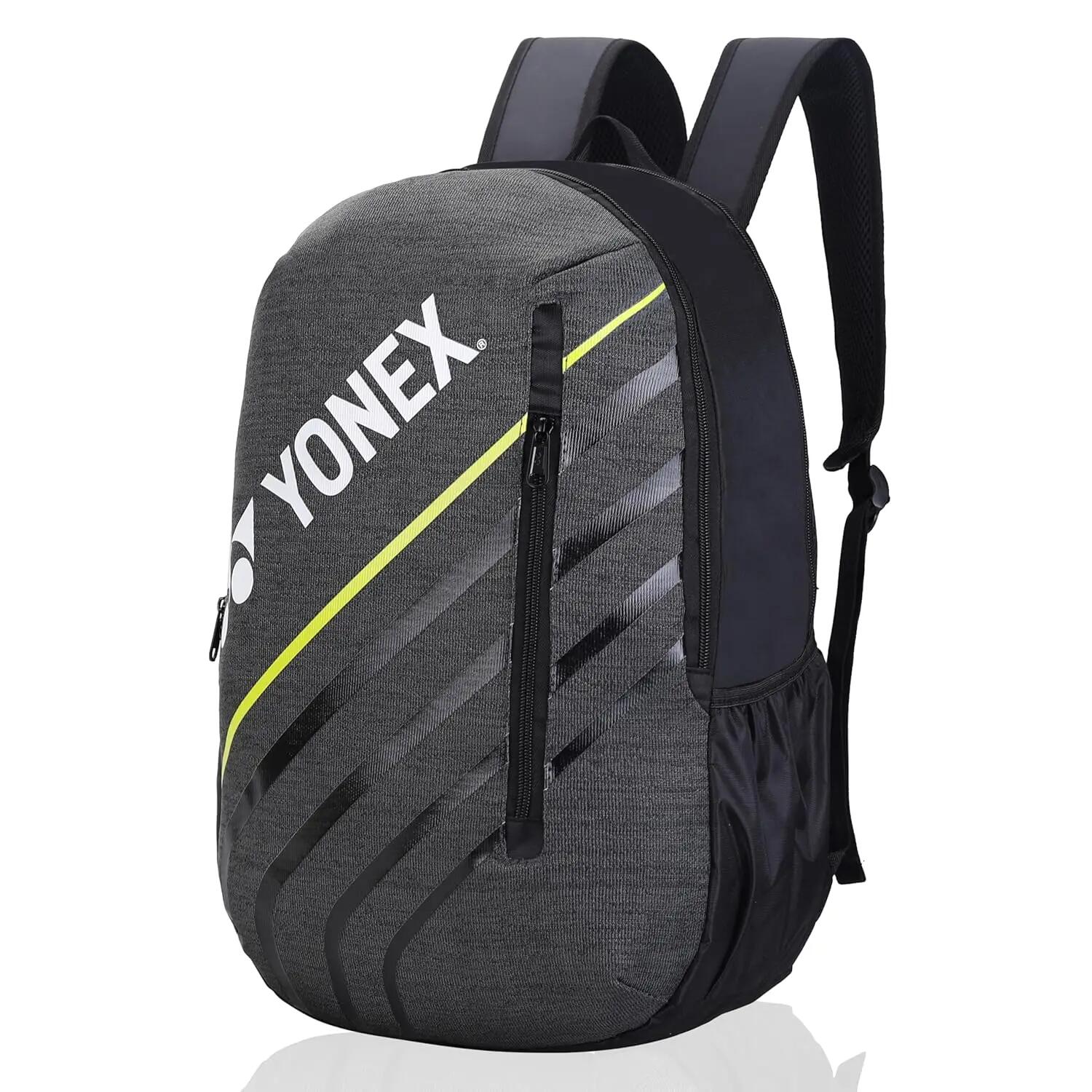 YONEX Badminton Bagpack ACE2 1012 |Laptop and Racquet Comaprtment|Wide Shoe Packet | Jet Black Tradewinds -  5