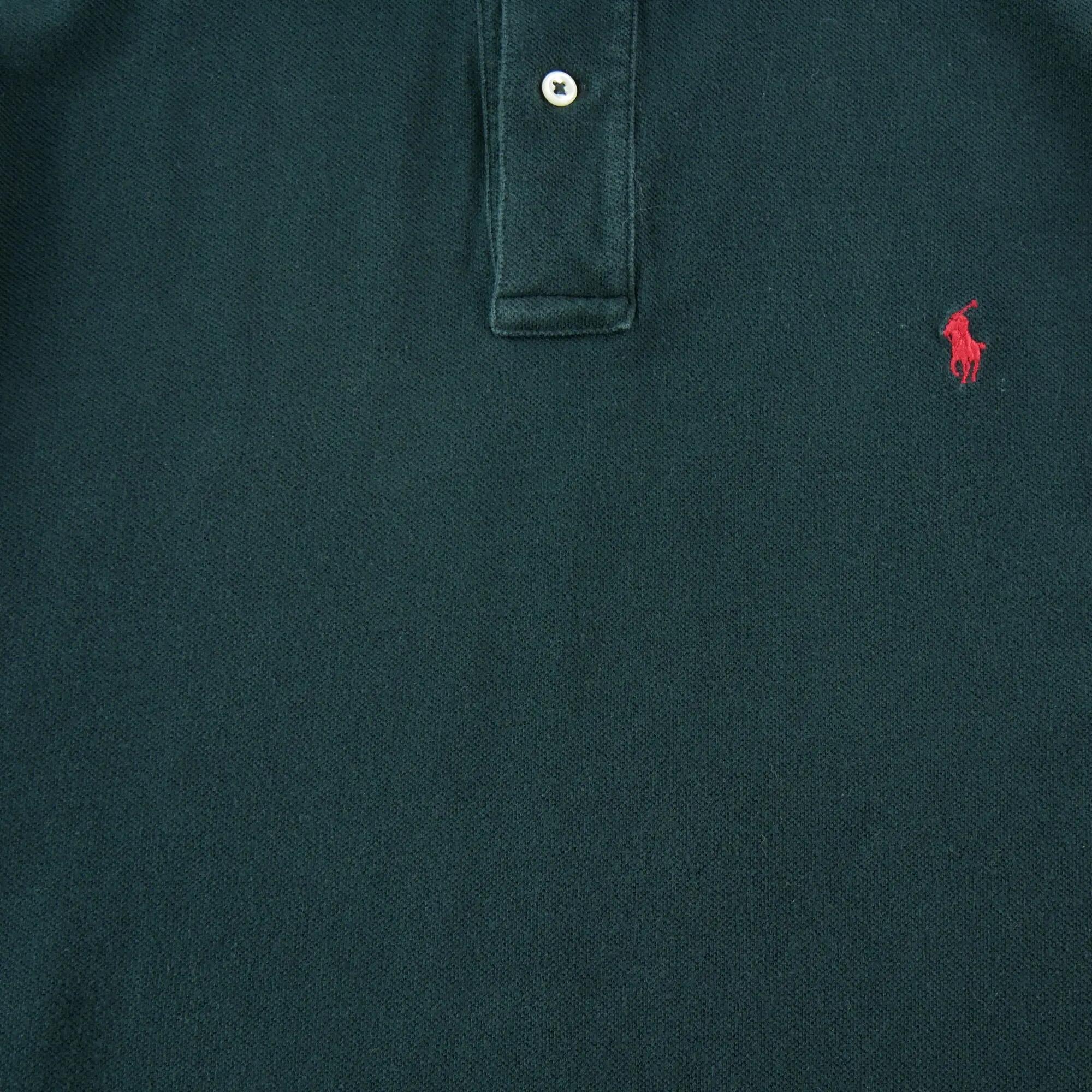 Seconde vie - Polo manches courtes Homme Noir - Très bon état 4/6