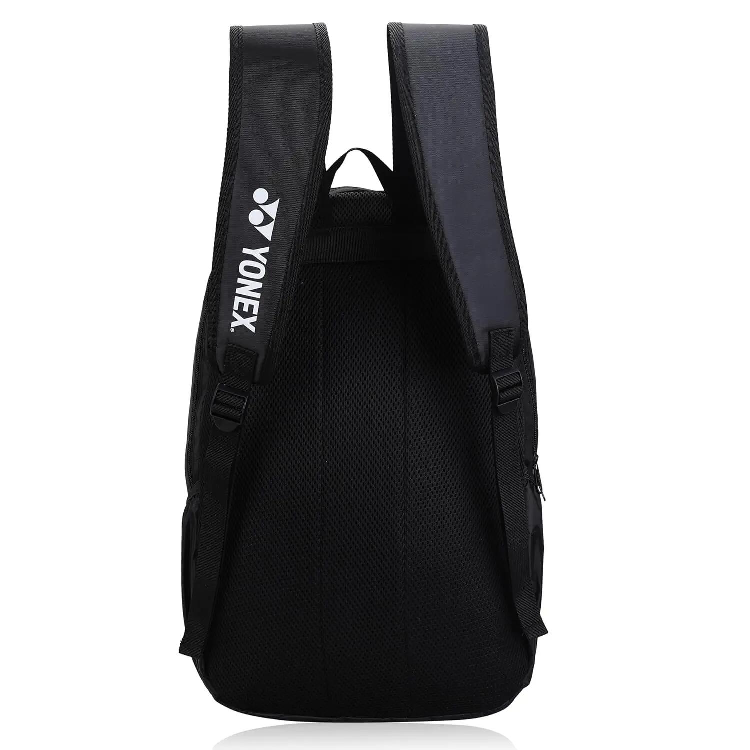 YONEX Badminton Bagpack ACE2 1012 |Laptop and Racquet Comaprtment|Wide Shoe Packet | Jet Black Tradewinds -  4