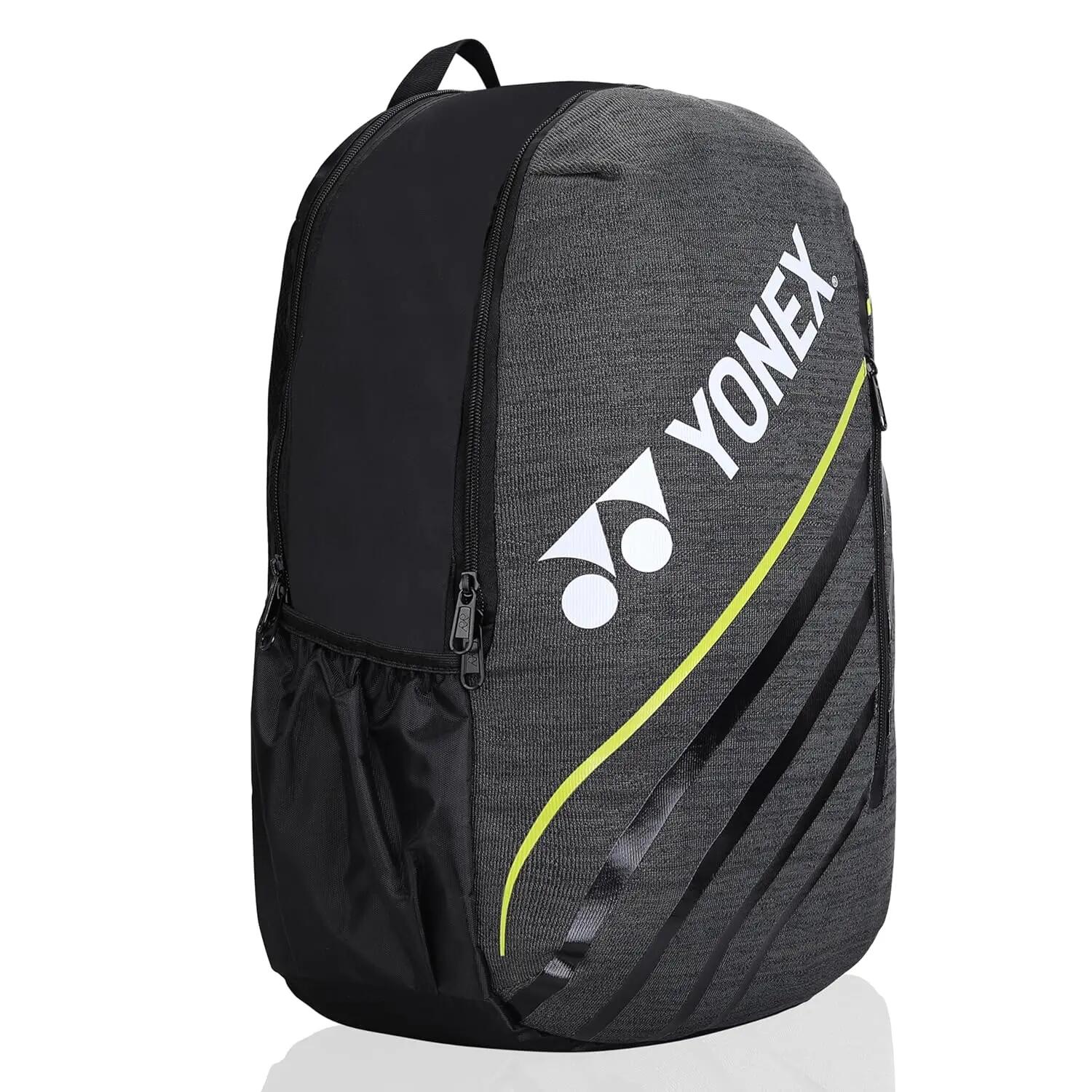 YONEX Badminton Bagpack ACE2 1012 |Laptop and Racquet Comaprtment|Wide Shoe Packet | Jet Black Tradewinds -  3