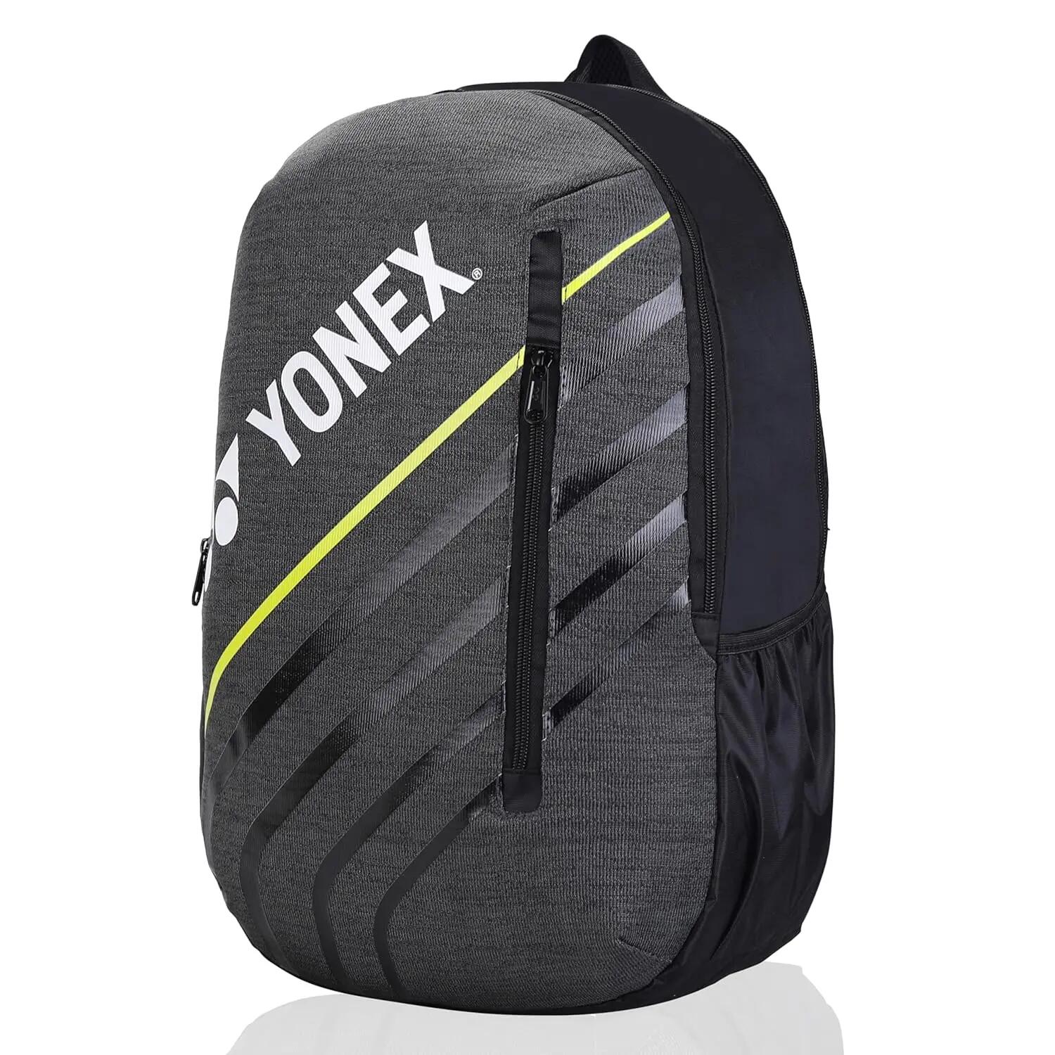 YONEX Badminton Bagpack ACE2 1012 |Laptop and Racquet Comaprtment|Wide Shoe Packet | Jet Black Tradewinds -  2