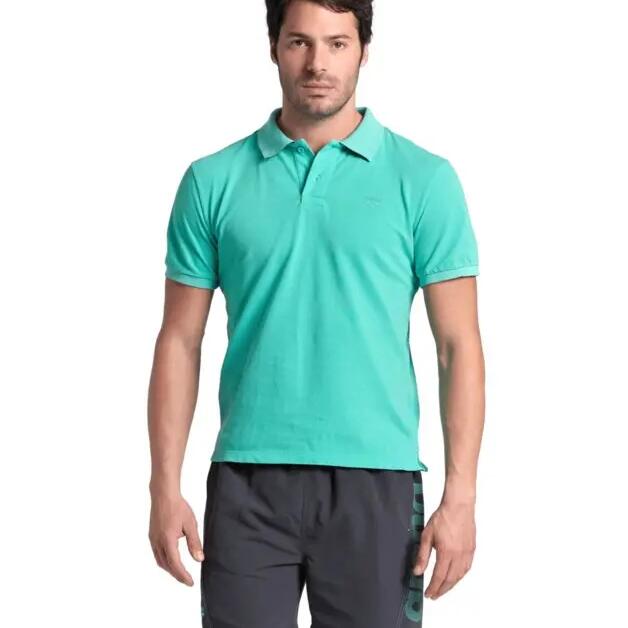 ARENA T-SHIRT MEN'S POLOSHIRT SOLID COTTON PIQUET WATER NAVY 006389/800 M