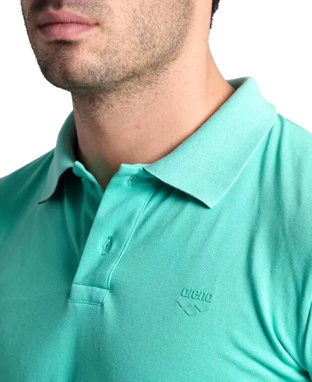 ARENA T-SHIRT POLOSHIRT DA UOMO IN COTONE PIQUET UNITO BLU NAVY 006389/800 M 5/6