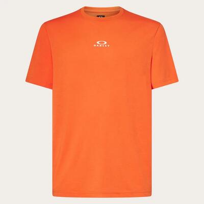 Oakley bark nieuw heren t-shirt oranje maat m