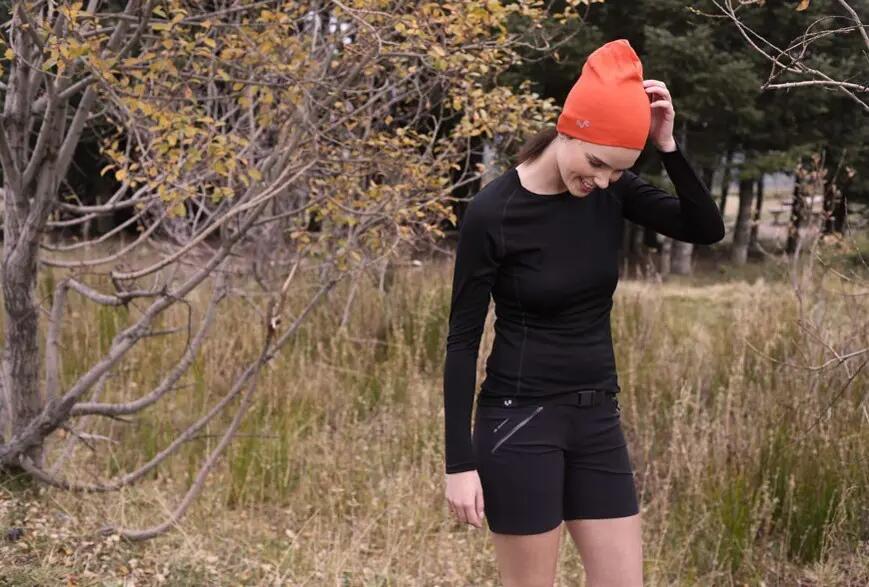 Kona - Cienka Koszula z Długim Rękawem (100% Wełny Merino) XL, Czarny 5/5