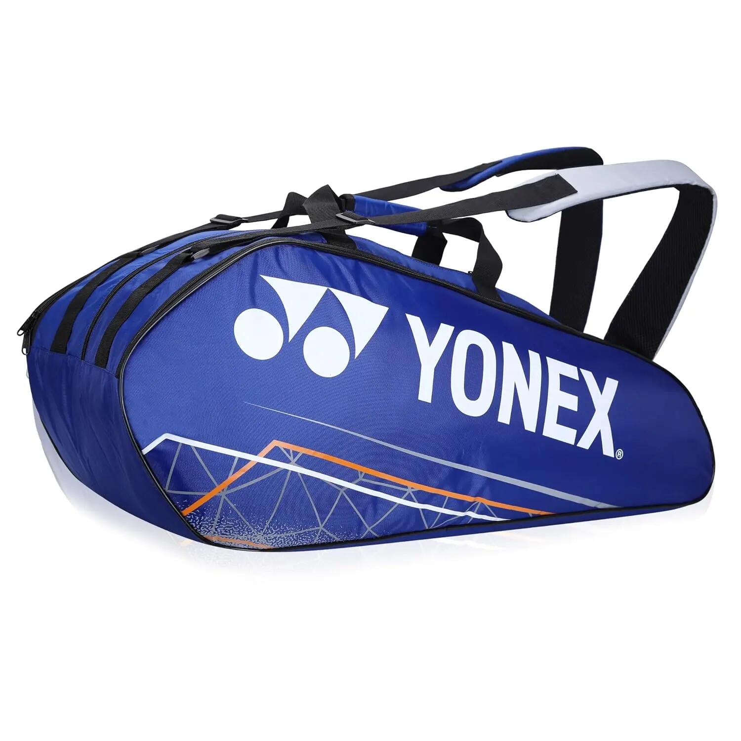 YONEX Badminton Racquet Bag ACE2 0129 BT9 | 9 Racquet Comaprtment|Wide Shoe Packet | Surf The Web Harbor Mist -  2