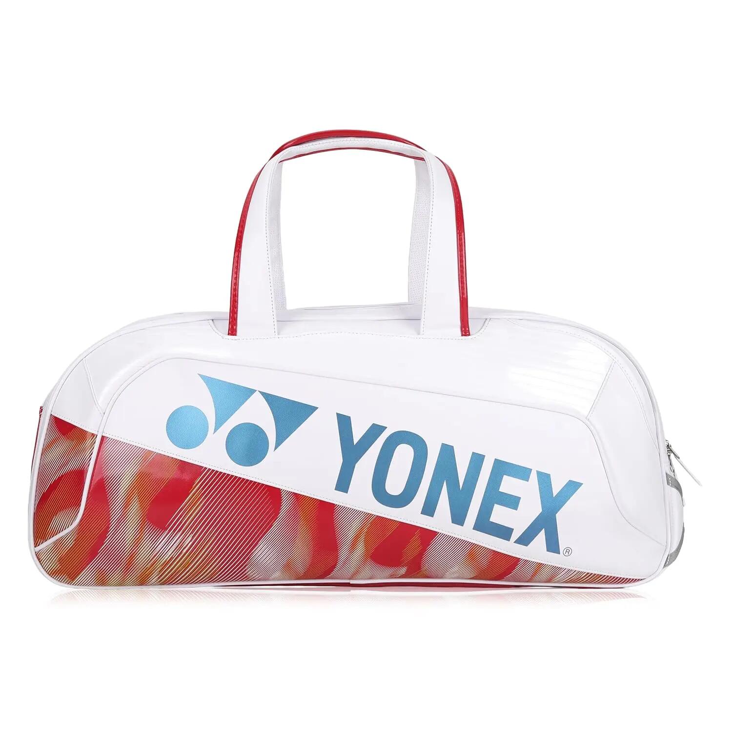 Yonex Tournament Kitbag BA02631WEX | Expert Tournament Bag for Badminton Tennis Squash | White -  4