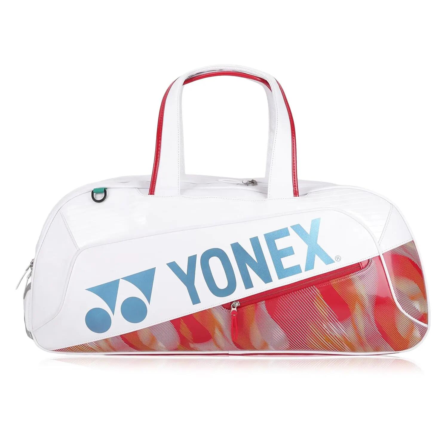 Yonex Tournament Kitbag BA02631WEX | Expert Tournament Bag for Badminton Tennis Squash | White -  3