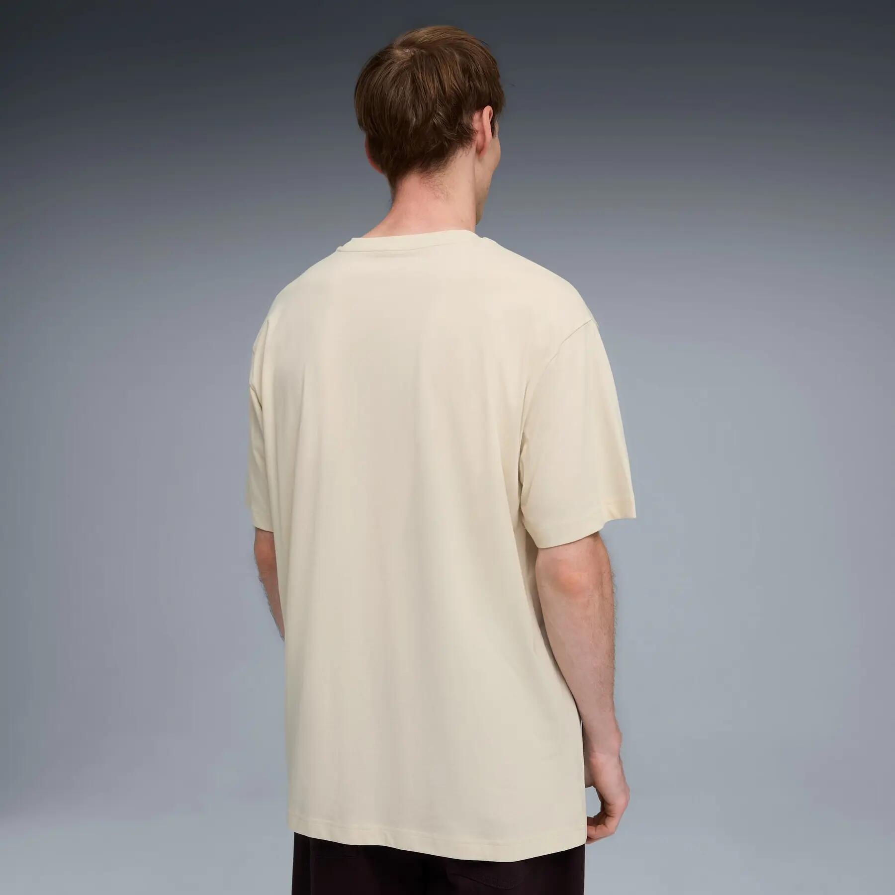 Puma GRAPHIC SUN heren T-shirt beige maat L 4/5