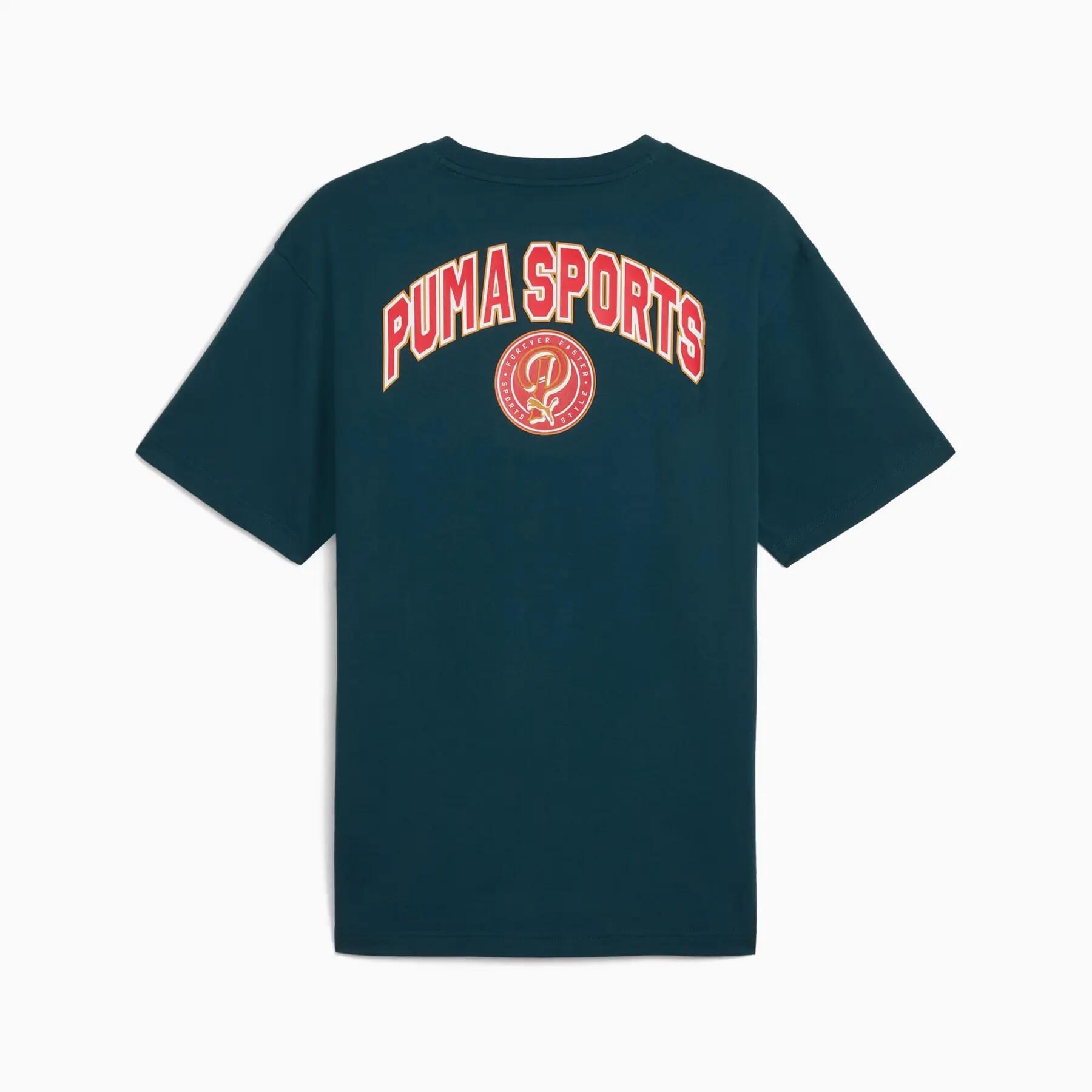 Camiseta de hombre Puma WARDROBE ESS SPORTS LEGACY II RELAXED talla M 2/5